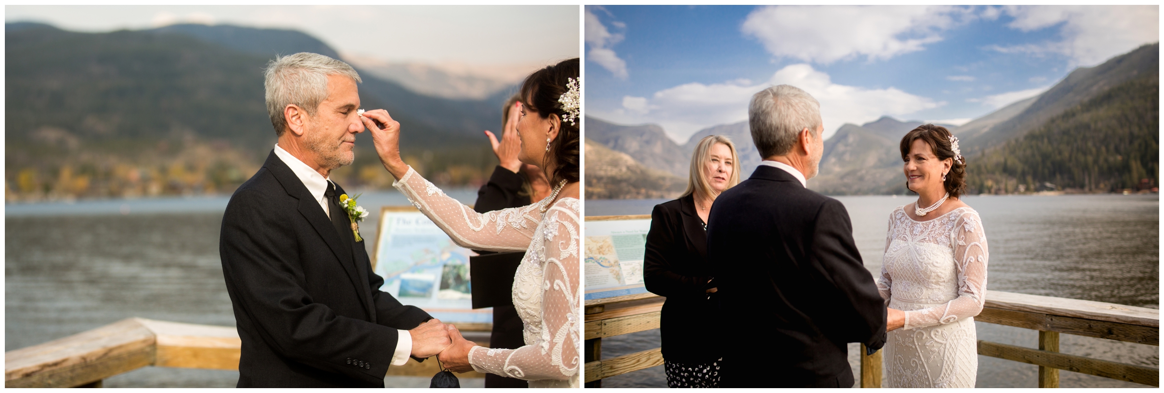 Point Park Grand Lake wedding ceremony inspiration 