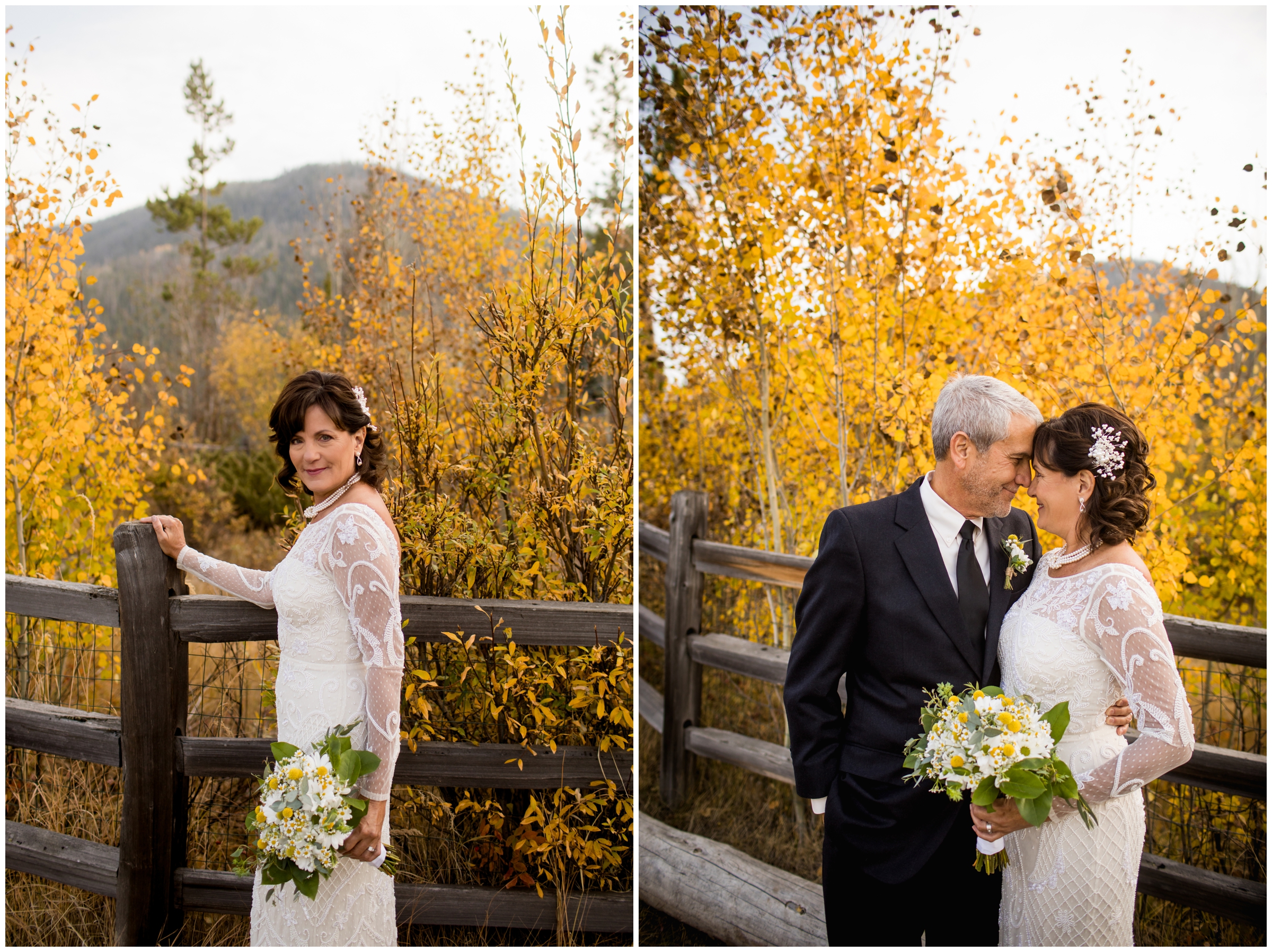 fall mountain elopement photos in Grand Lake by Colorado wedding photographer Plum Pretty Photo