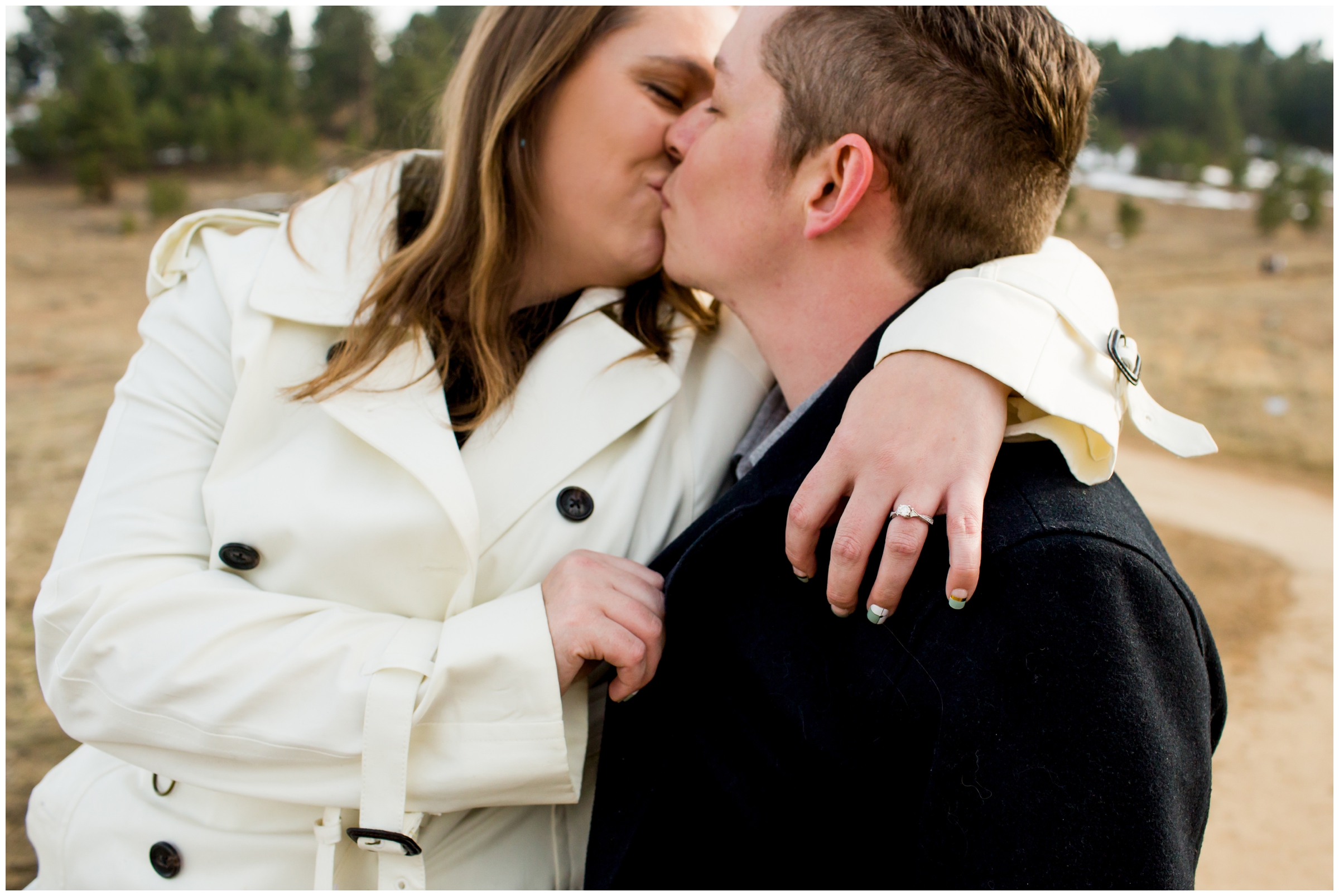 Boulder Colorado engagement pictures at Chautauqua Park by wedding photographer Plum Pretty Photo