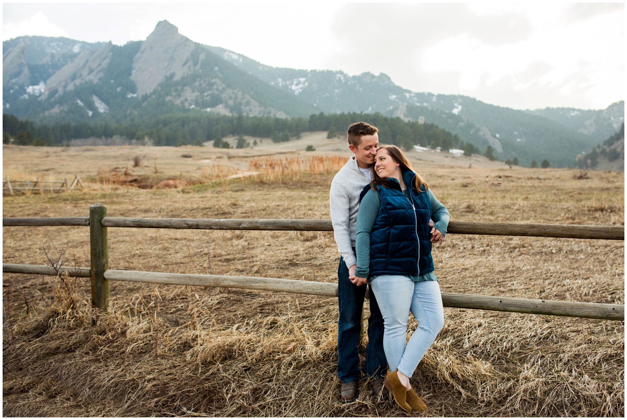 Boulder Colorado engagement pictures at Chautauqua Park and Lost Gulch Lookout by wedding photographer Plum Pretty Photography