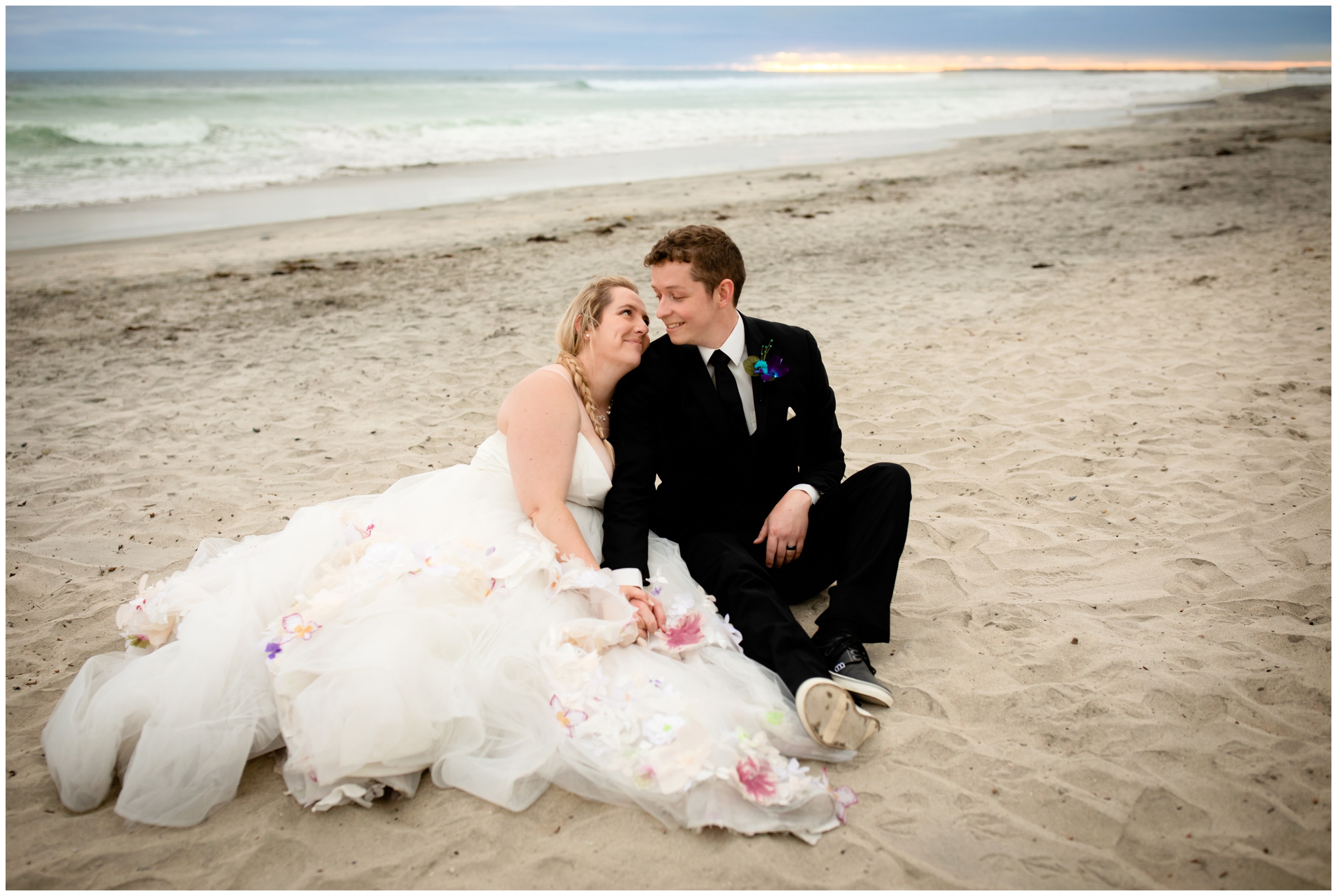 beach destination wedding pictures in California