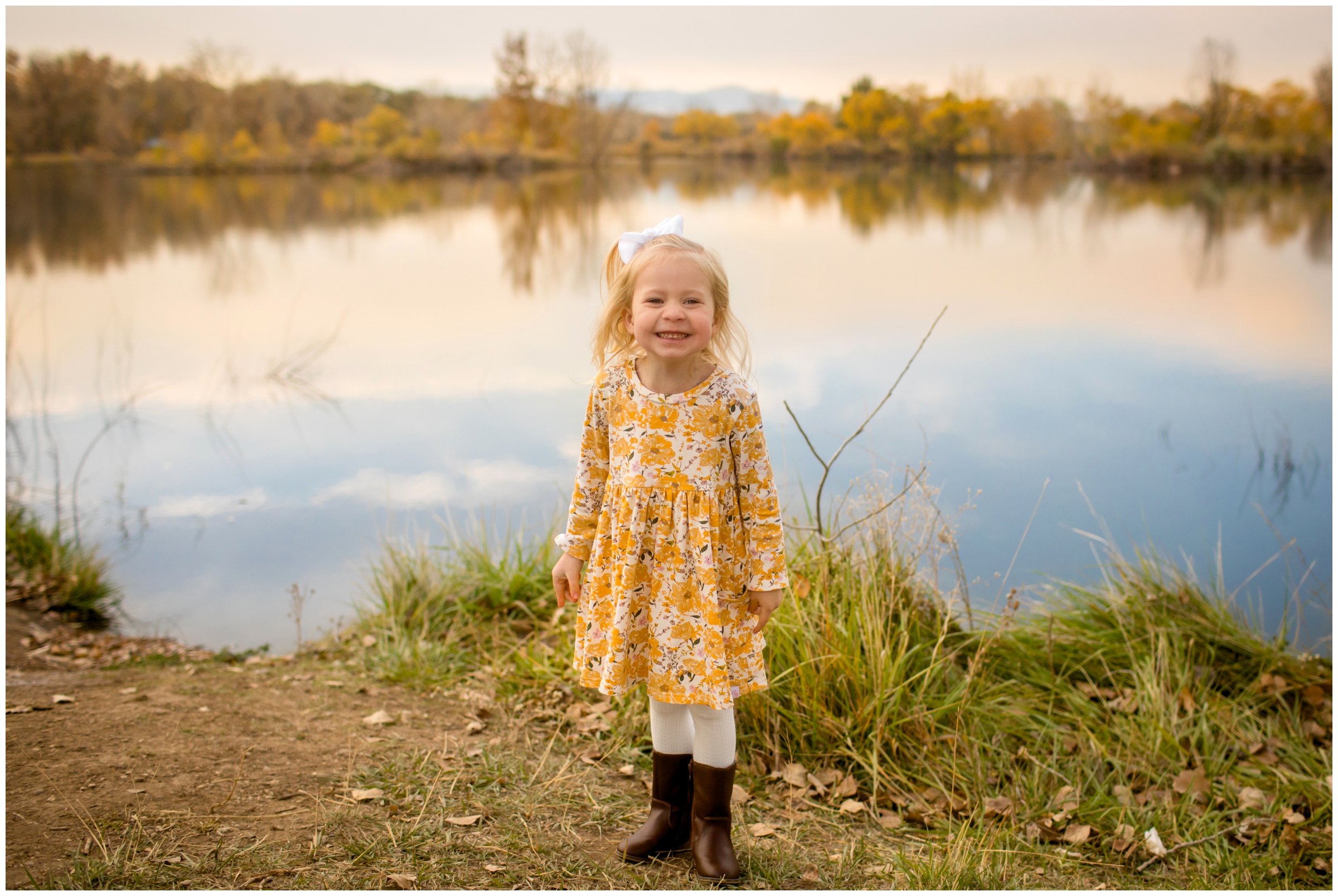 Golden ponds Longmont fall children’s portraits  