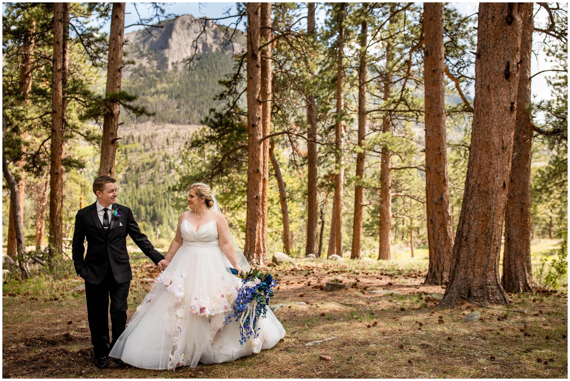 Della Terra wedding photography during late spring by Estes Park Colorado photographer Plum Pretty Photography