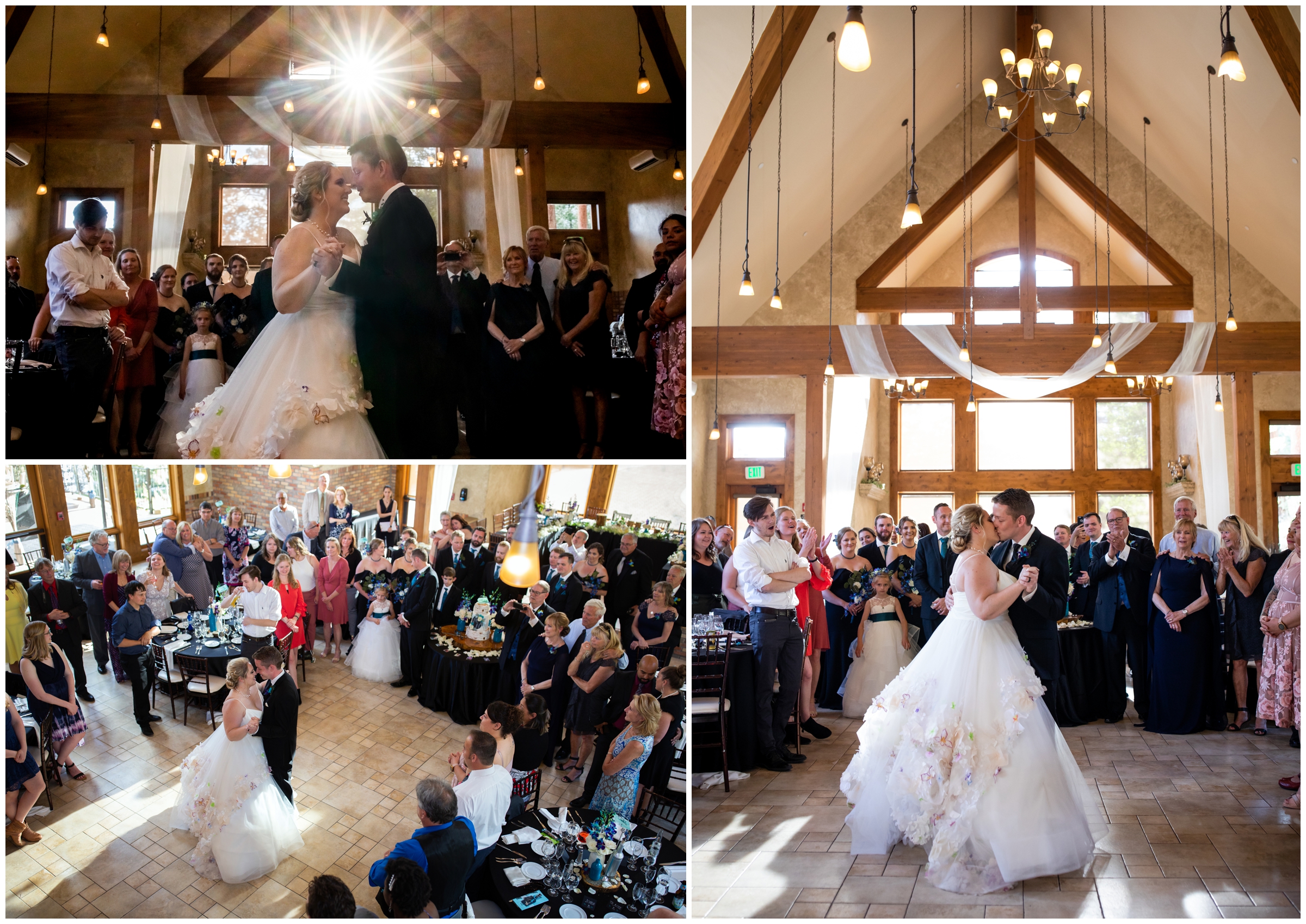 first dance at Della Terra wedding reception 