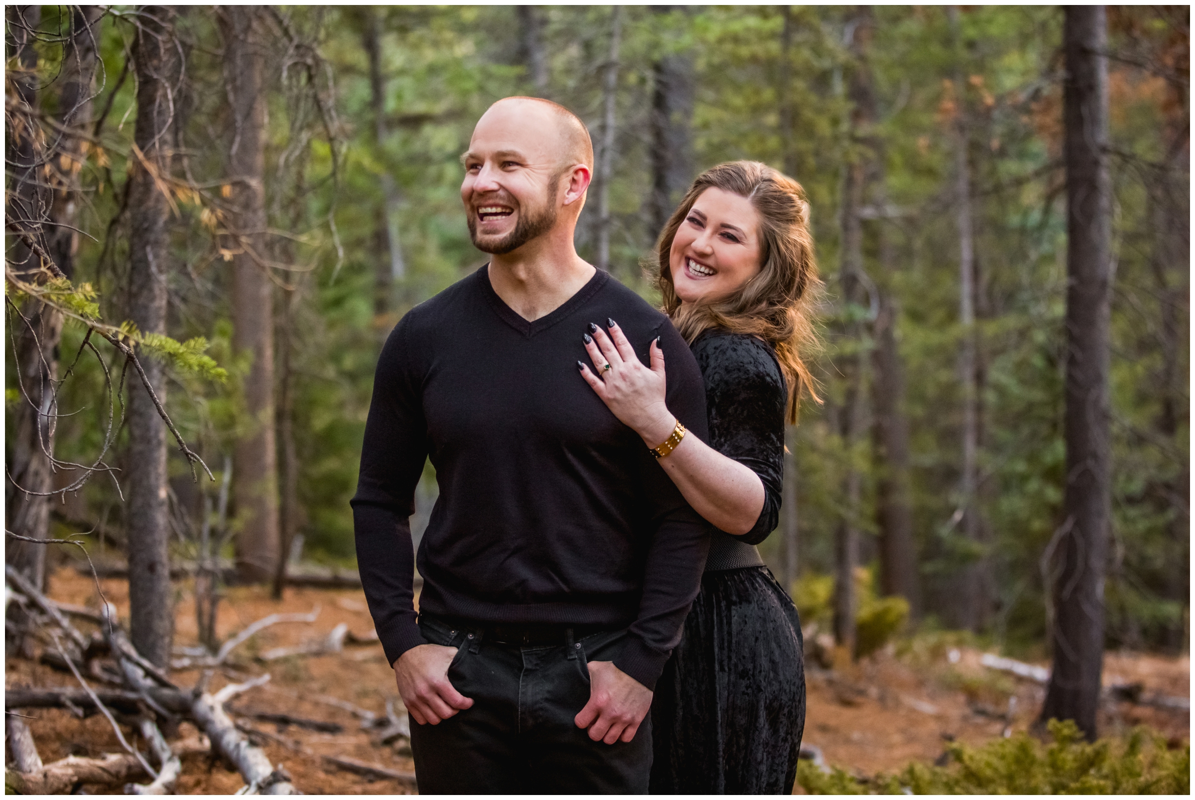 Colorado forest engagement photography inspiration 