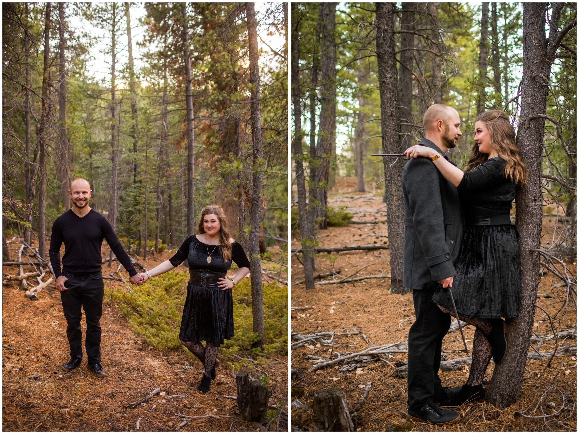 CO couple’s pictures in a dark mountain forest