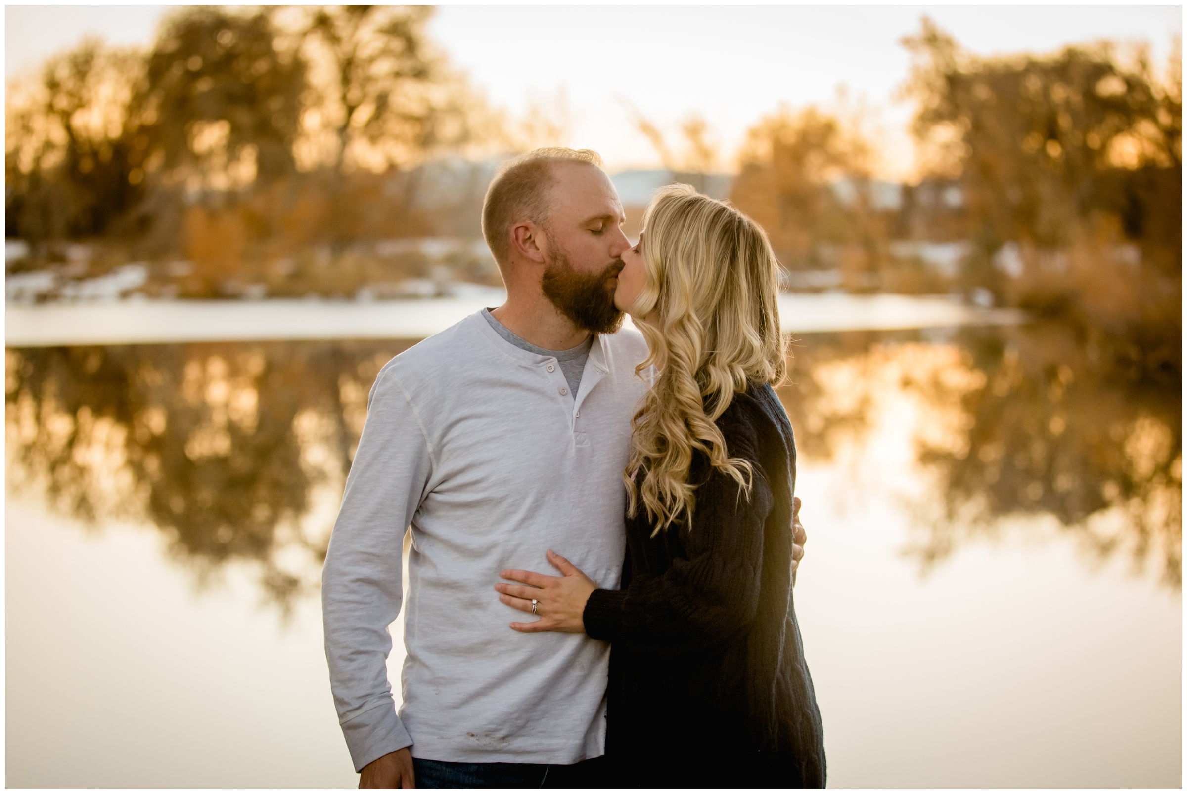 golden hour couple's anniversary portraits in Fort Collins Colorado 