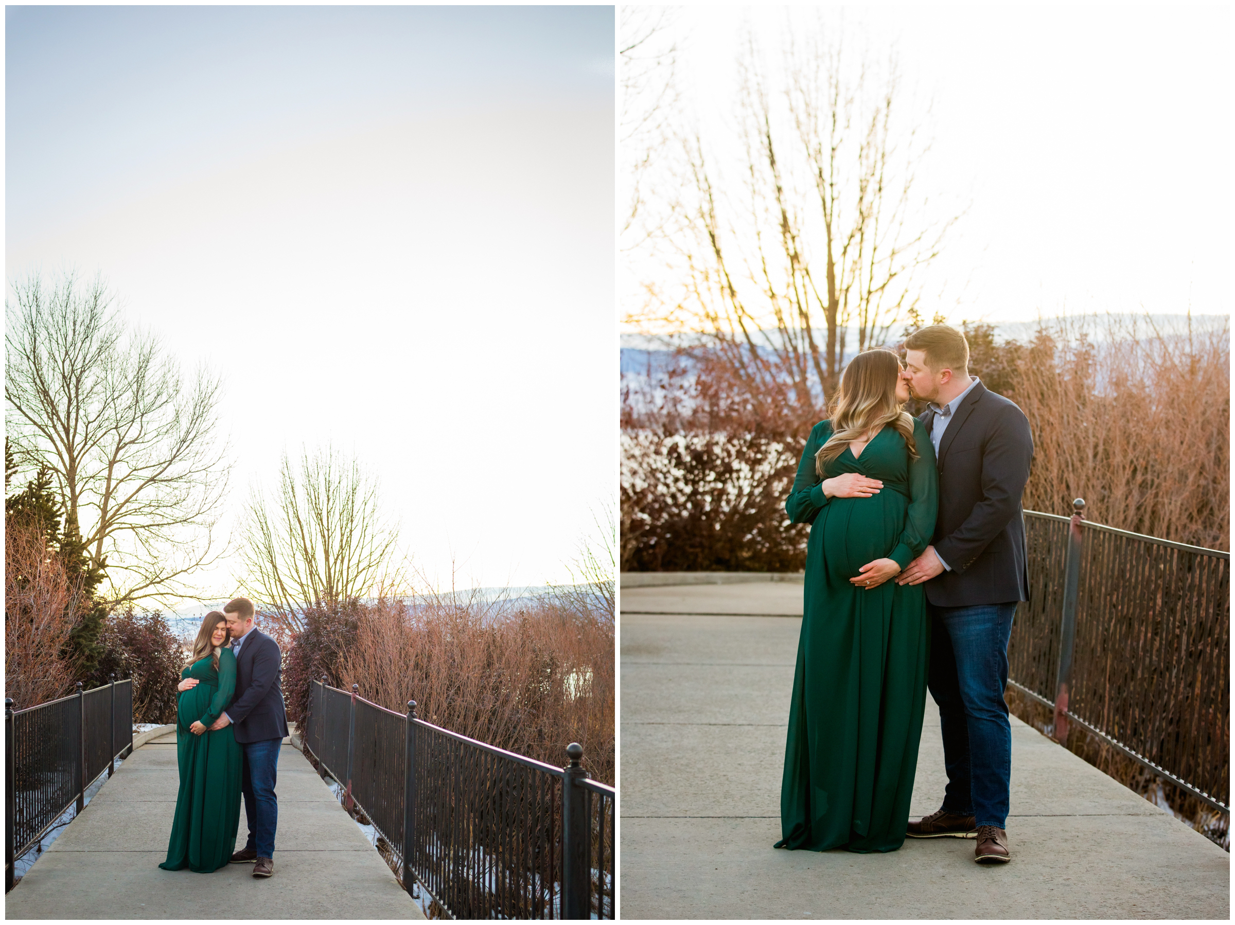 sunset maternity photography inspiration at McIntosh Lake Longmont