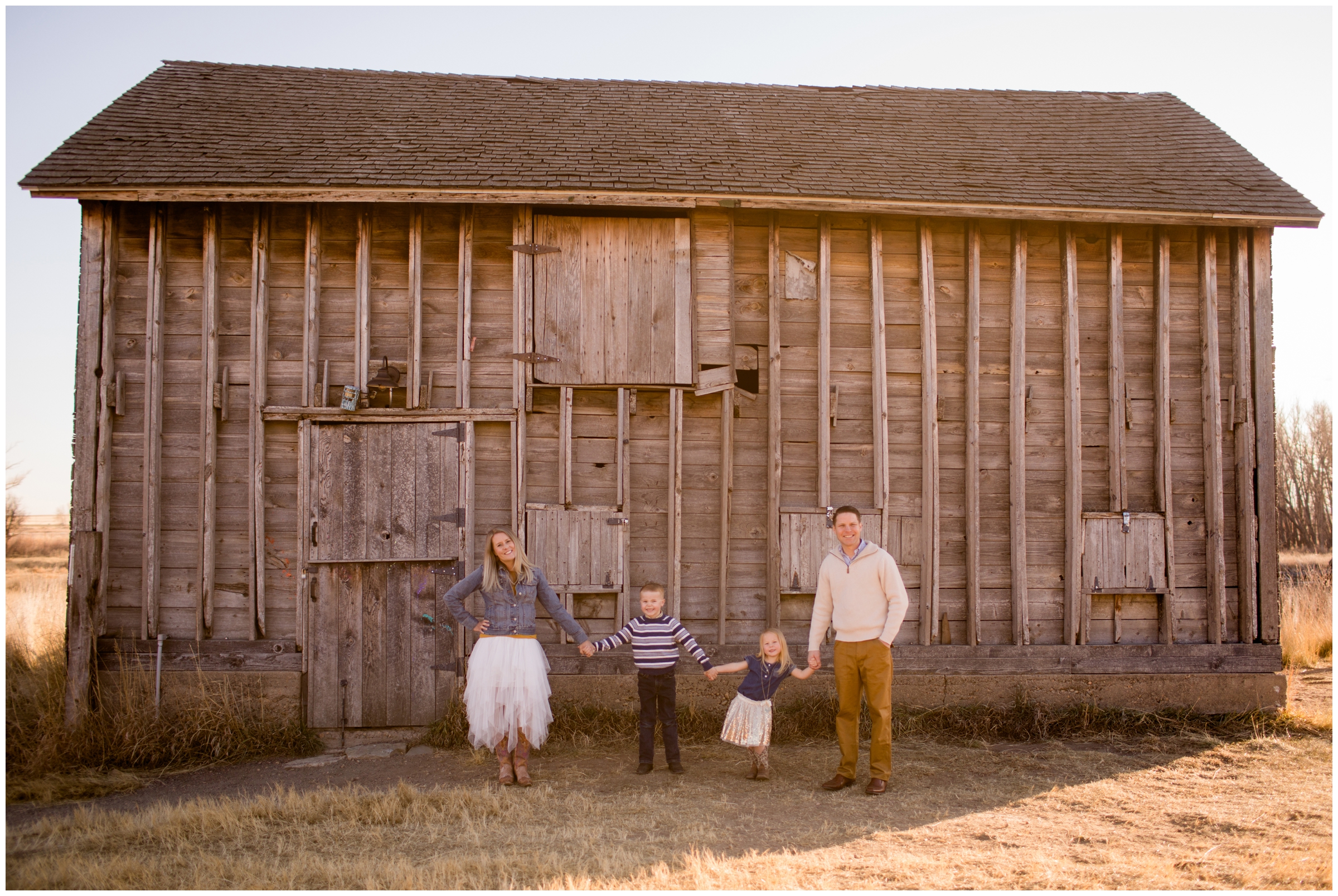 rustic family photography inspiration at Colorado barn