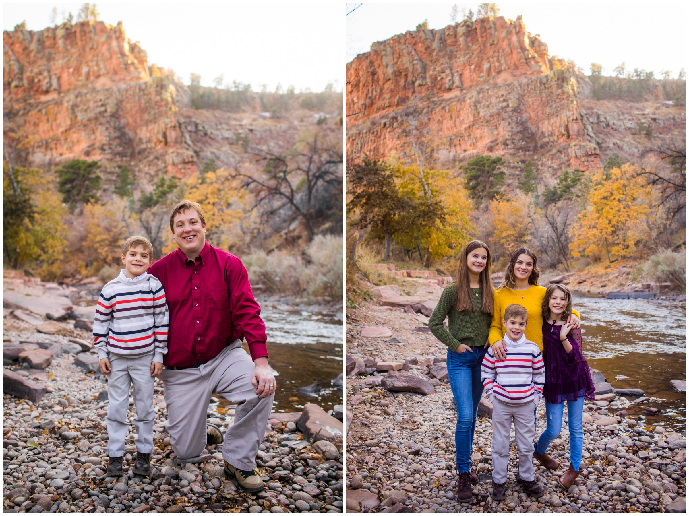 mountain river family photography inspiration in Lyons Colorado 