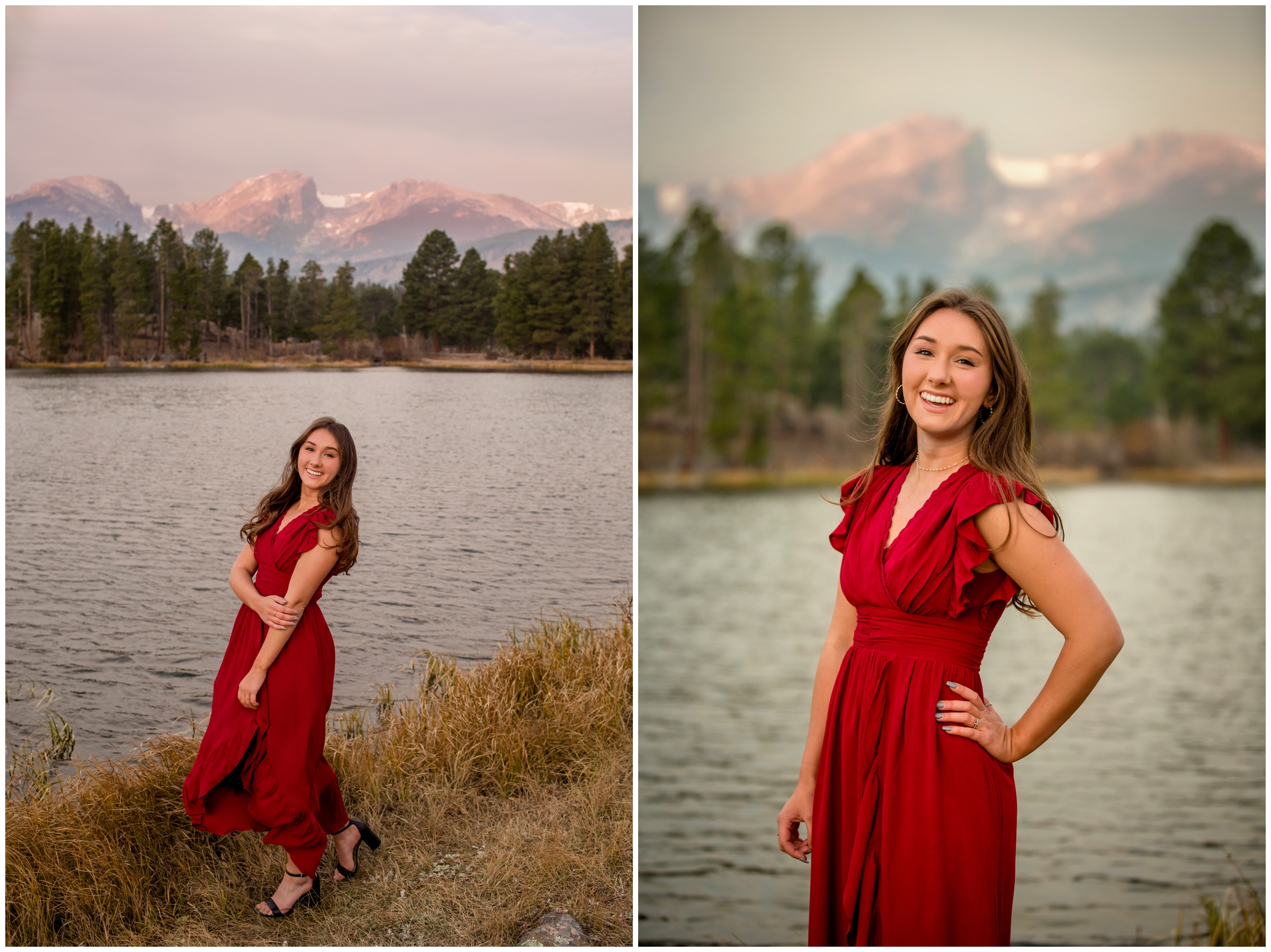 RMNP senior photos at Sprague Lake and Moraine Park by Estes Park Colorado photographer Plum Pretty Photography