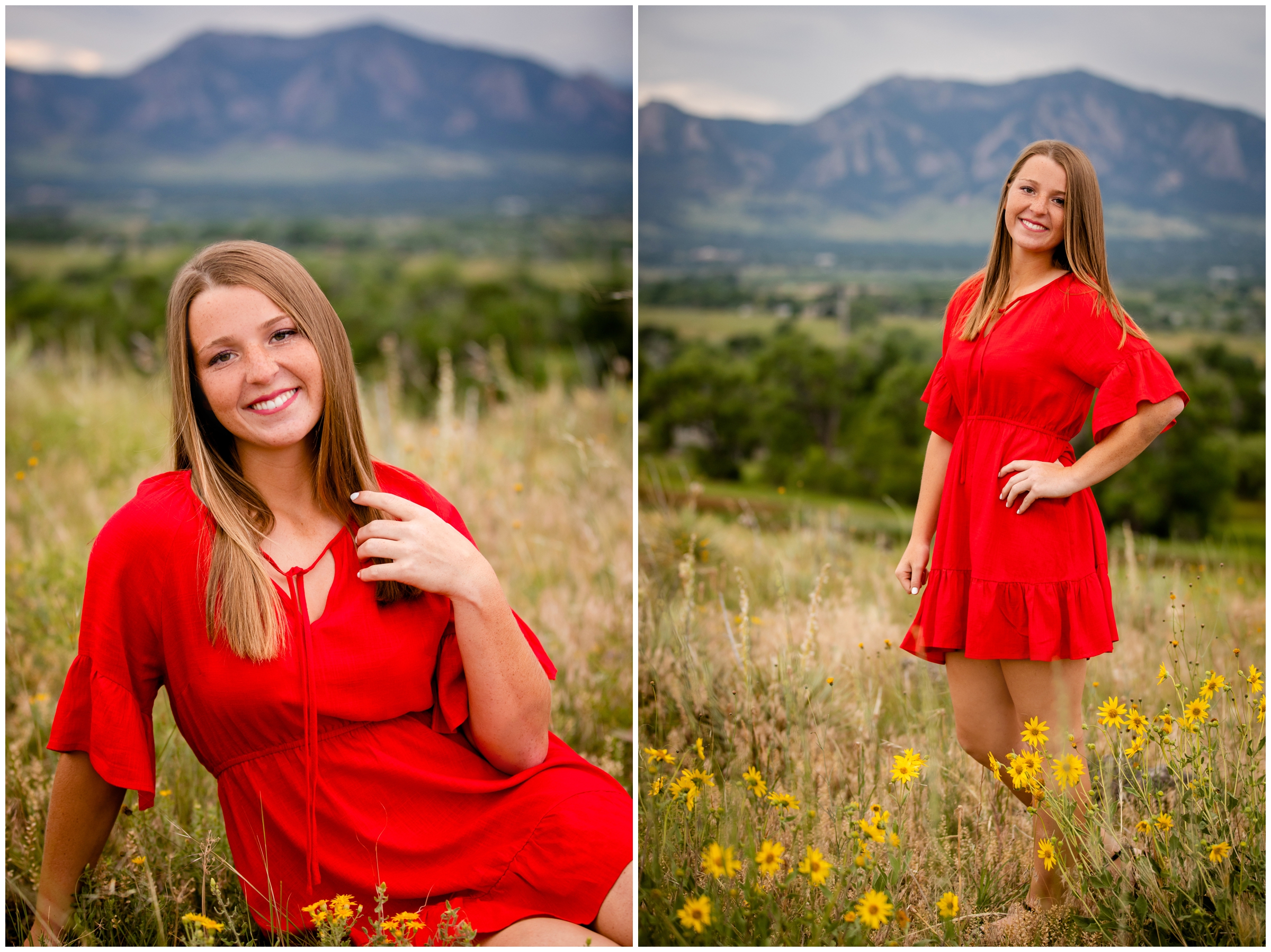 mountain senior pictures in boulder county Colorado 