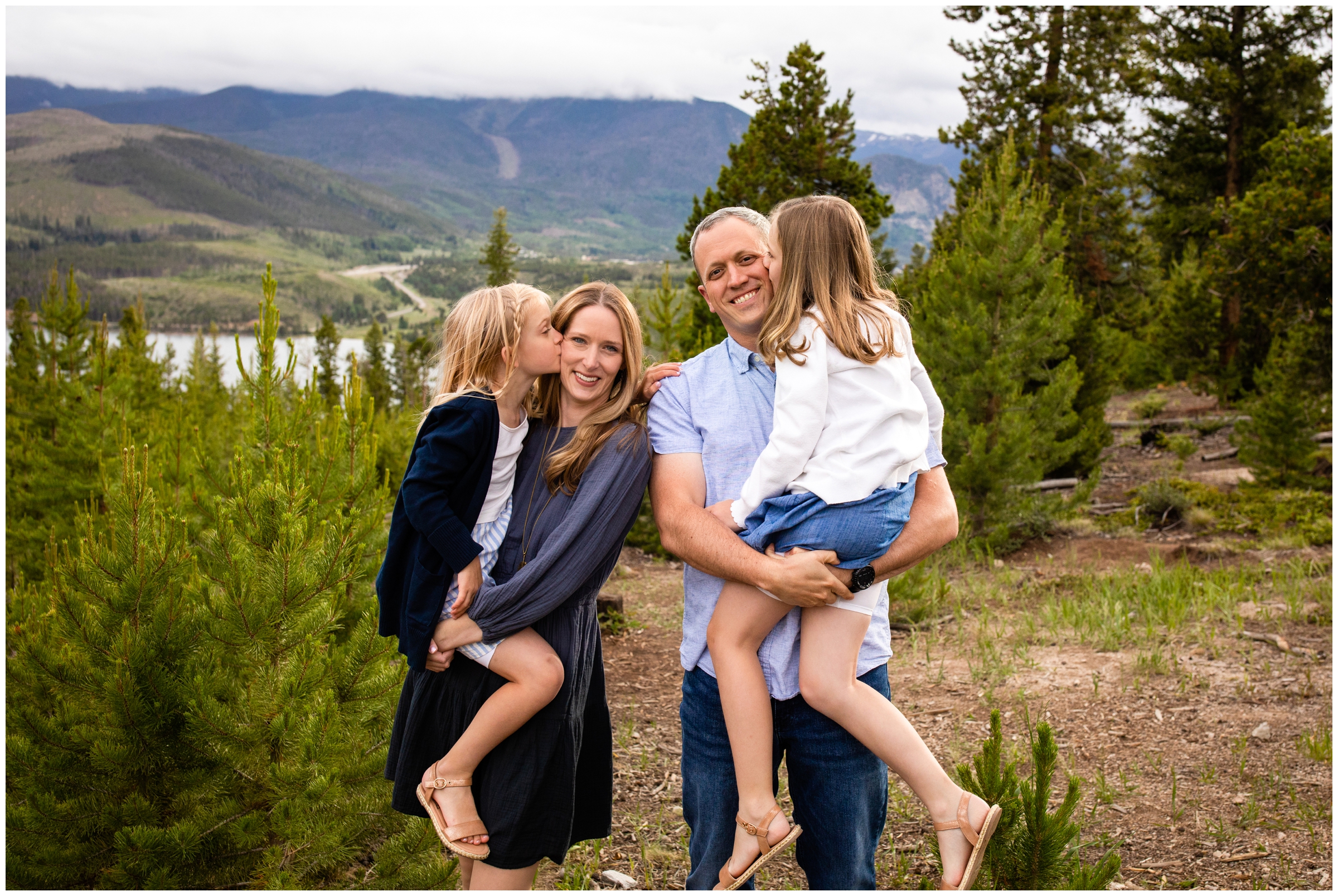 fun candid family photos in the Colorado mountains of Breckenridge 