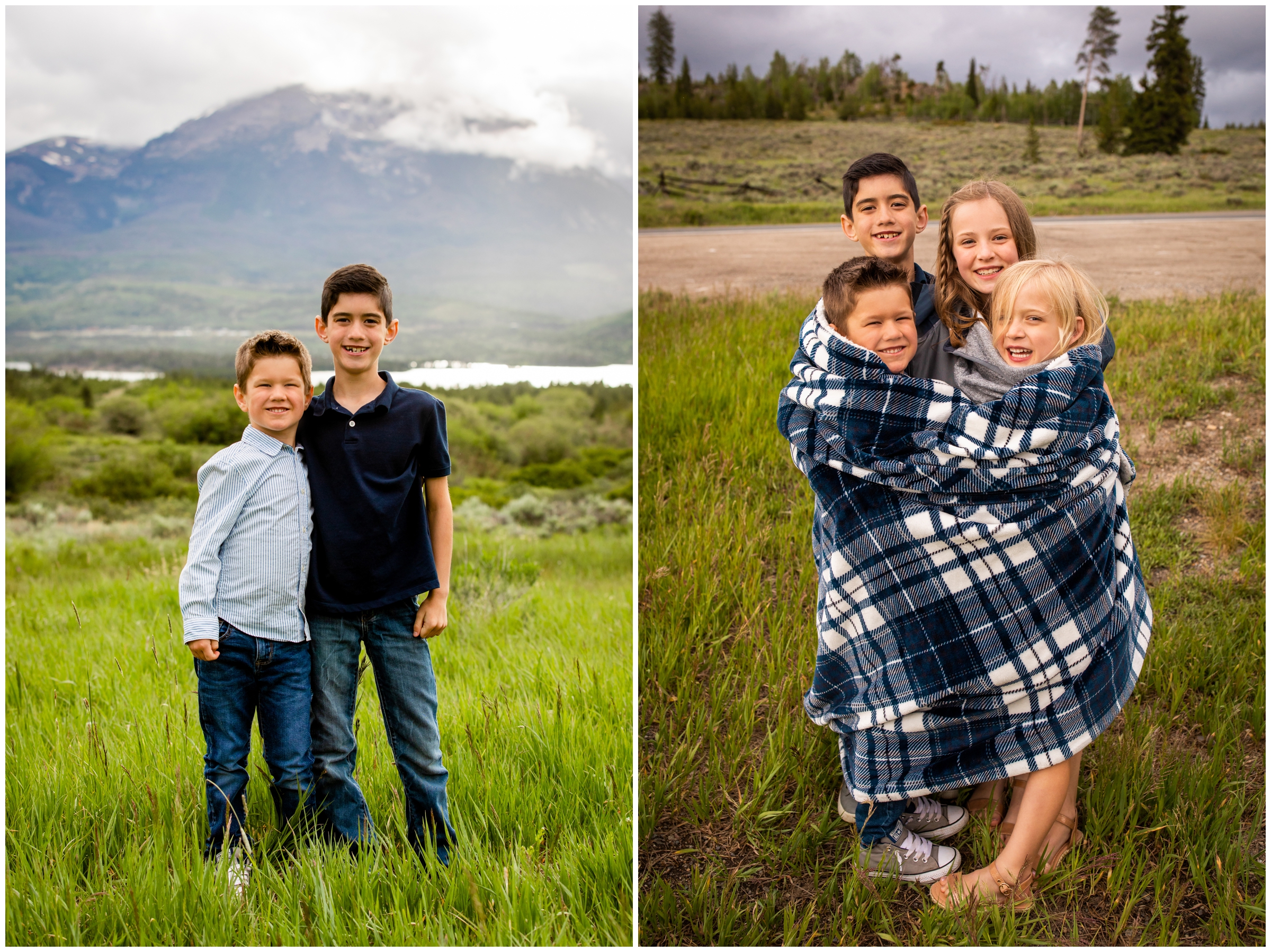 Breckenridge extended family photos at Sapphire Point Overlook by Colorado mountain photographer Plum Pretty Photography