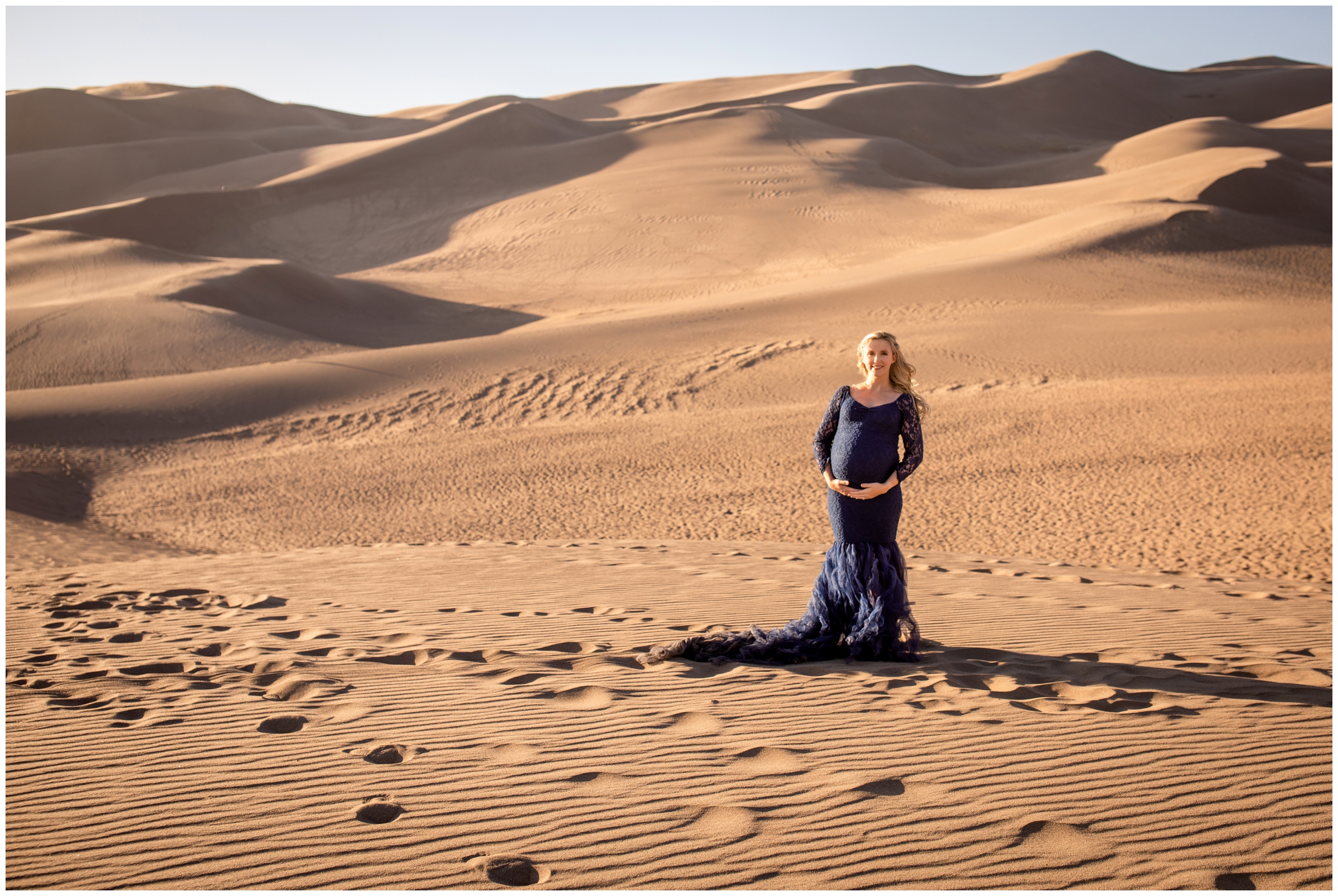 Great Sand Dunes Colorado maternity portrait photography inspiration 