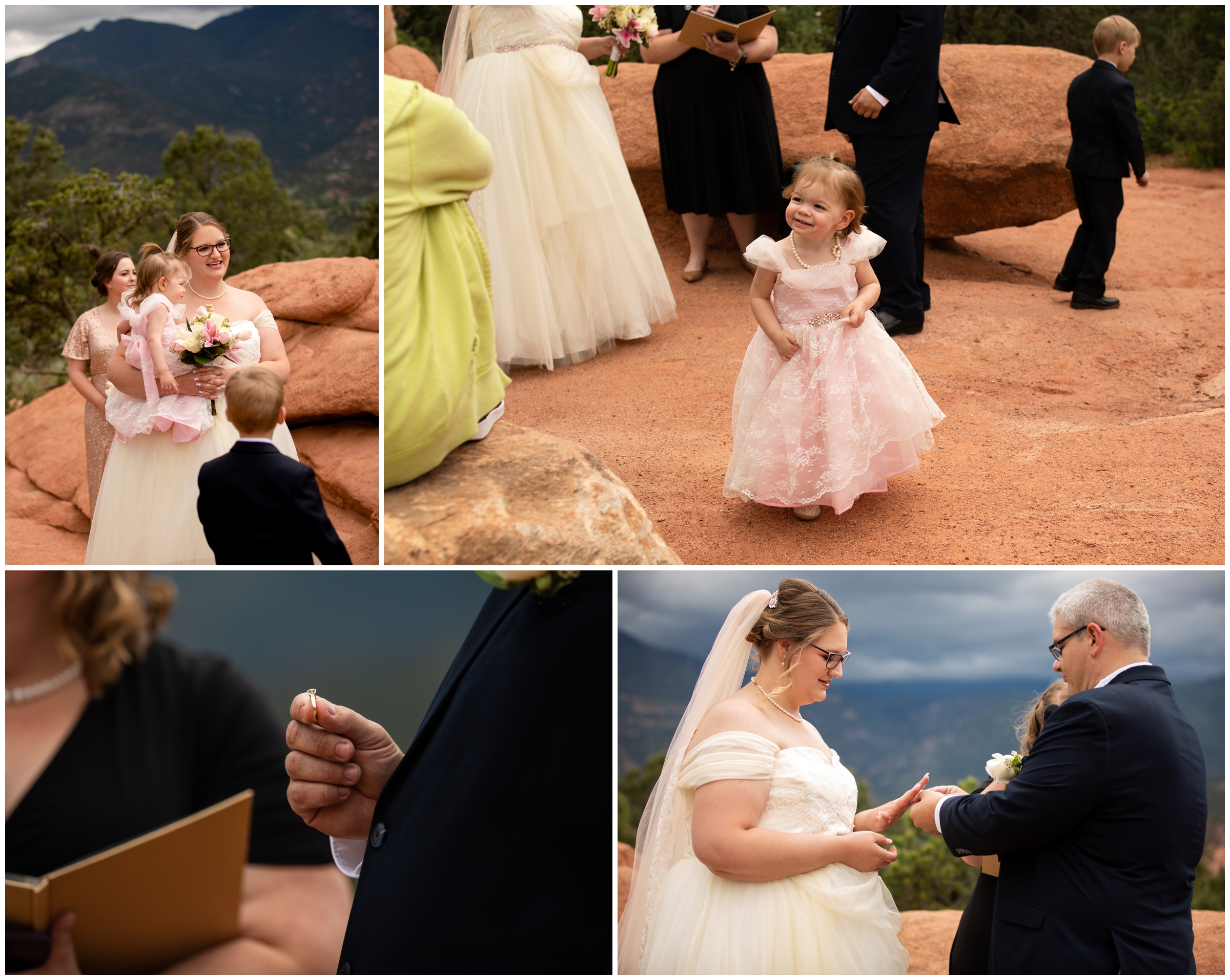intimate Colorado wedding ceremony at High Point Overlook at Garden of the Gods
