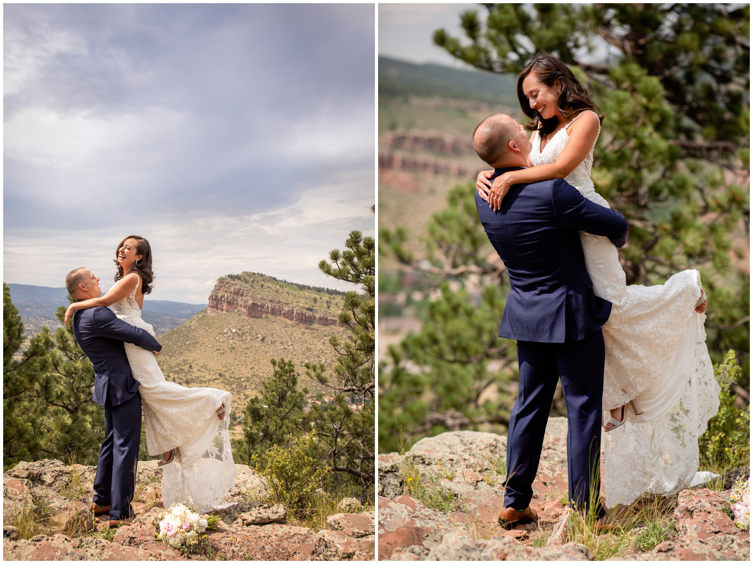 Lionscrest wedding photography during summer by Lyons Colorado photographer Plum Pretty Photography