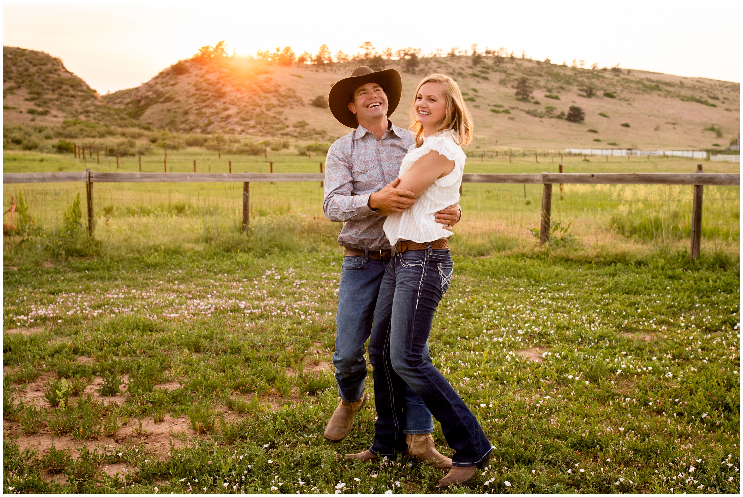 Northern Colorado couples photos on a rustic ranch by CO portrait photographer Plum Pretty Photography
