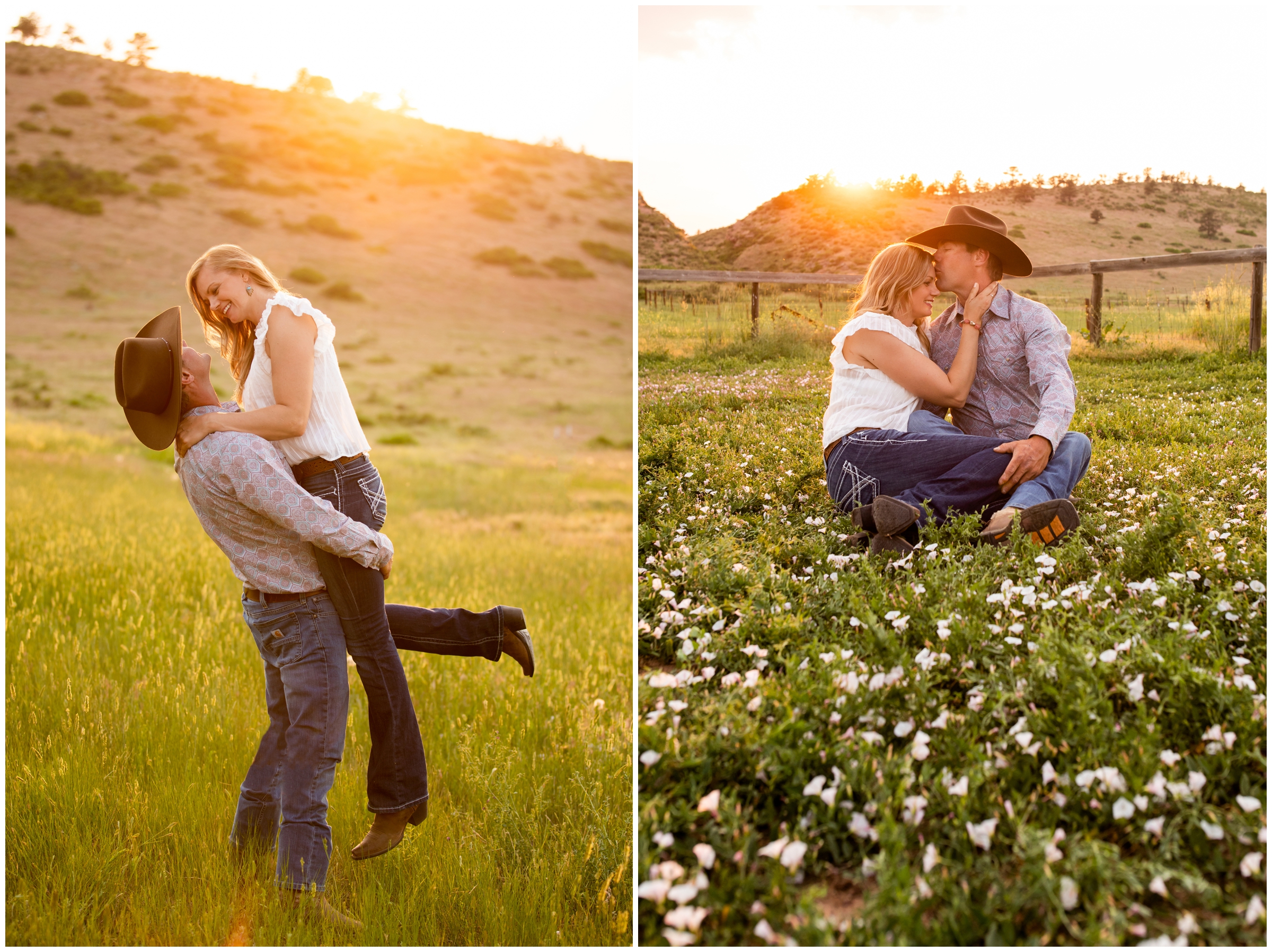 guy lifting his girlfriend during rustic northern Colorado couples photos in the foothills of Loveland