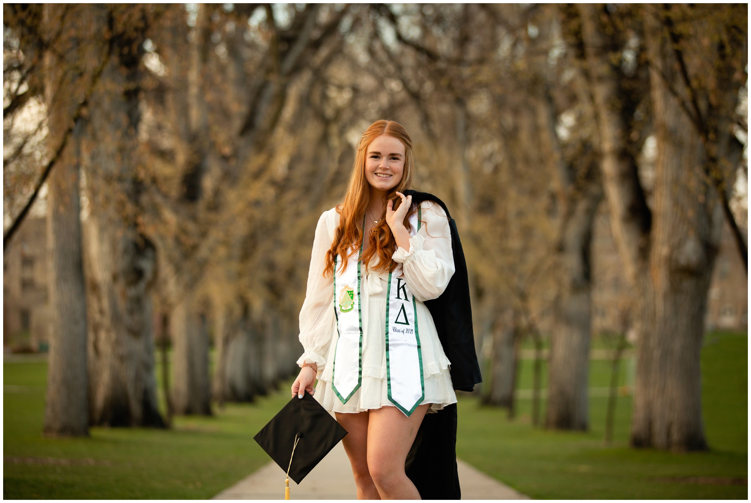 Fort Collins college graduation senior photos at Colorado State University 