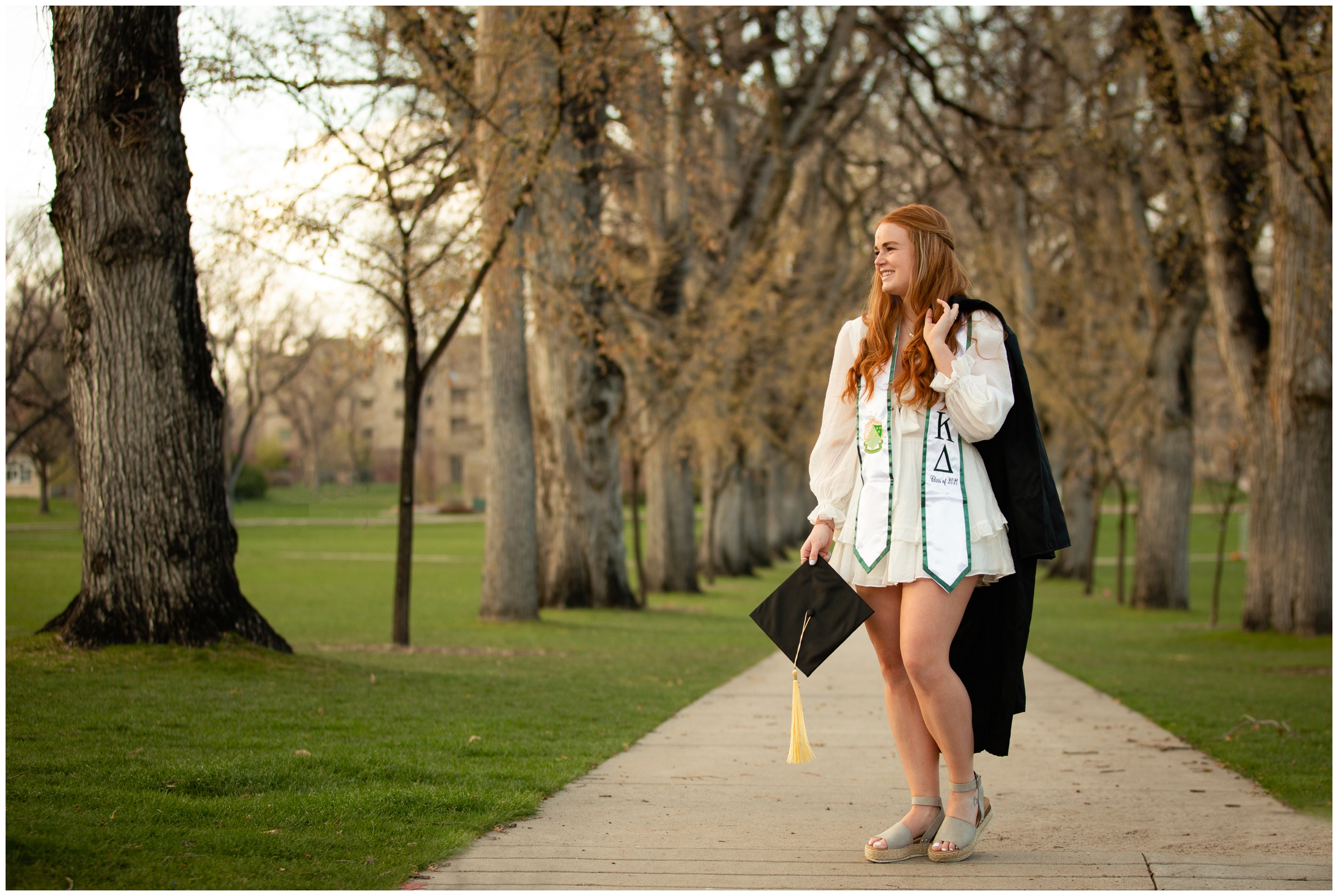 CSU graduation photos at the Oval by Fort Collins senior photographer Plum Pretty Photography