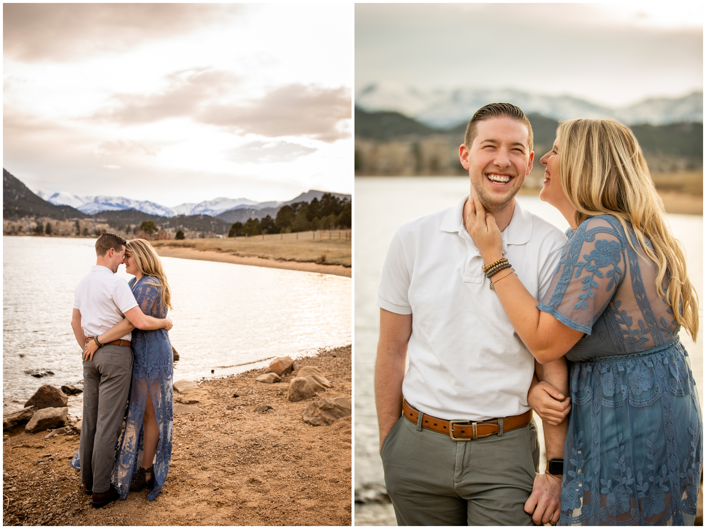 Estes Park couples portraits at Lake Estes Marina by Colorado mountain photographer Plum Pretty Photography
