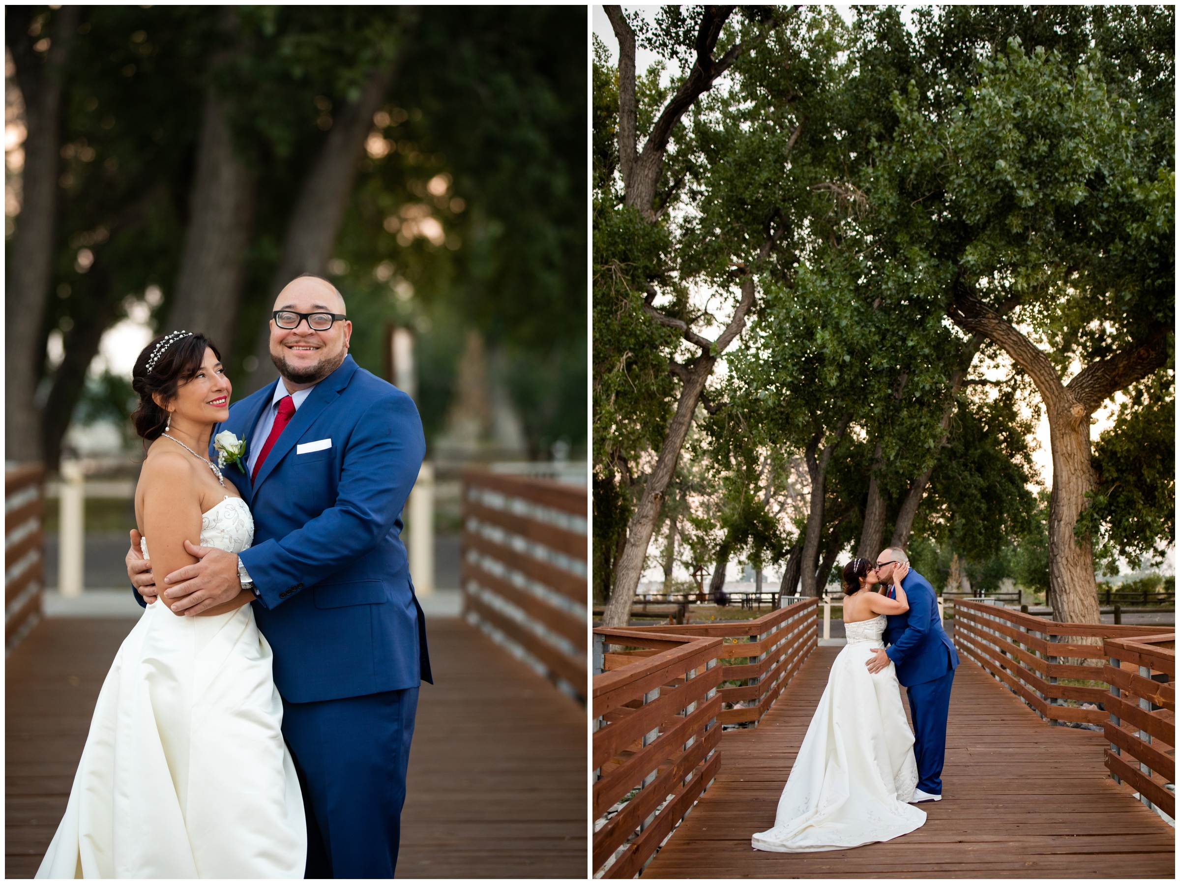 Barr Lake State Park wedding photos at sunrise by Colorado photographer Plum Pretty Photography