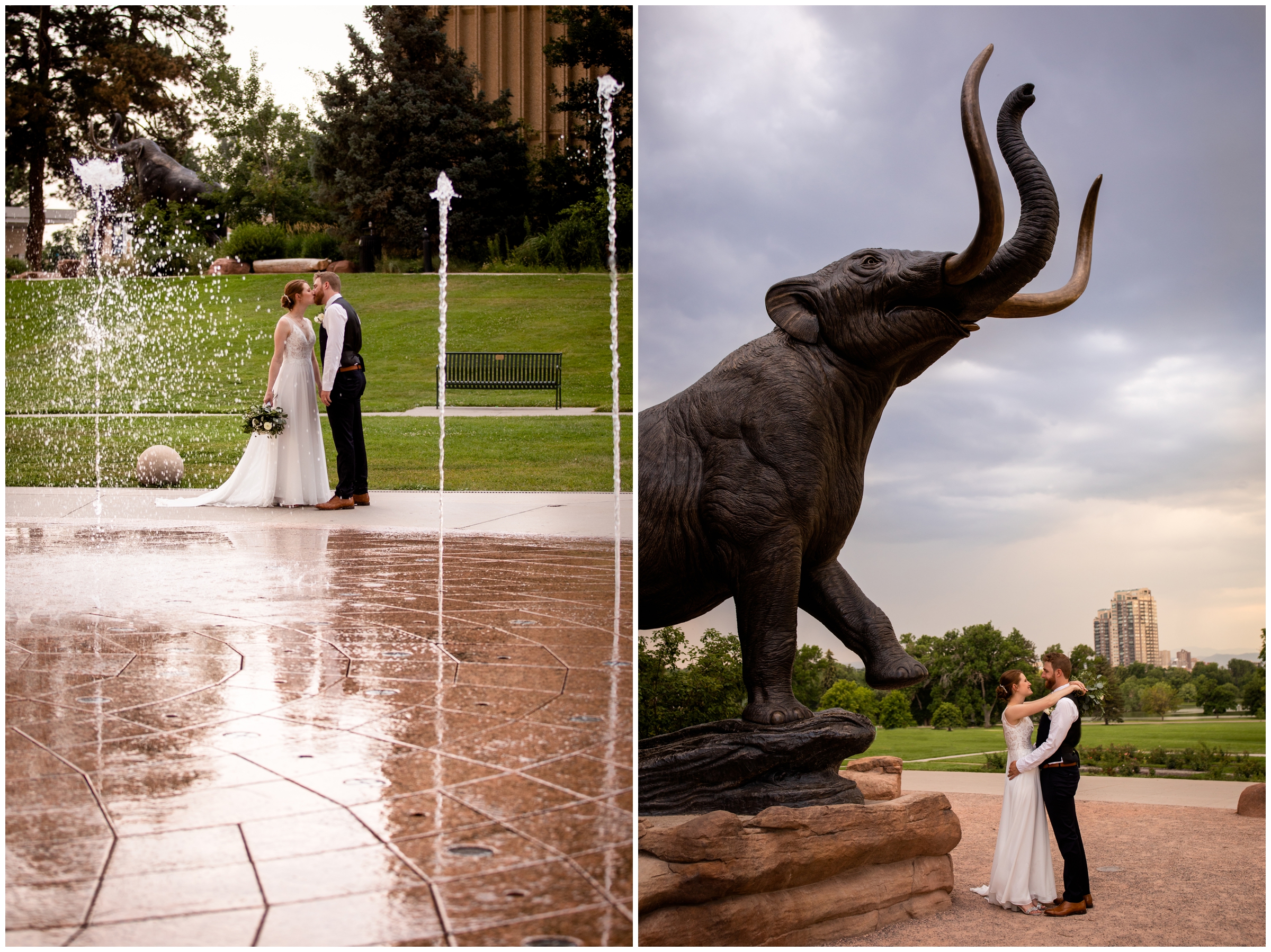 Denver Museum wedding photos at Museum of Nature and Science by Colorado photographer Plum Pretty Photography 