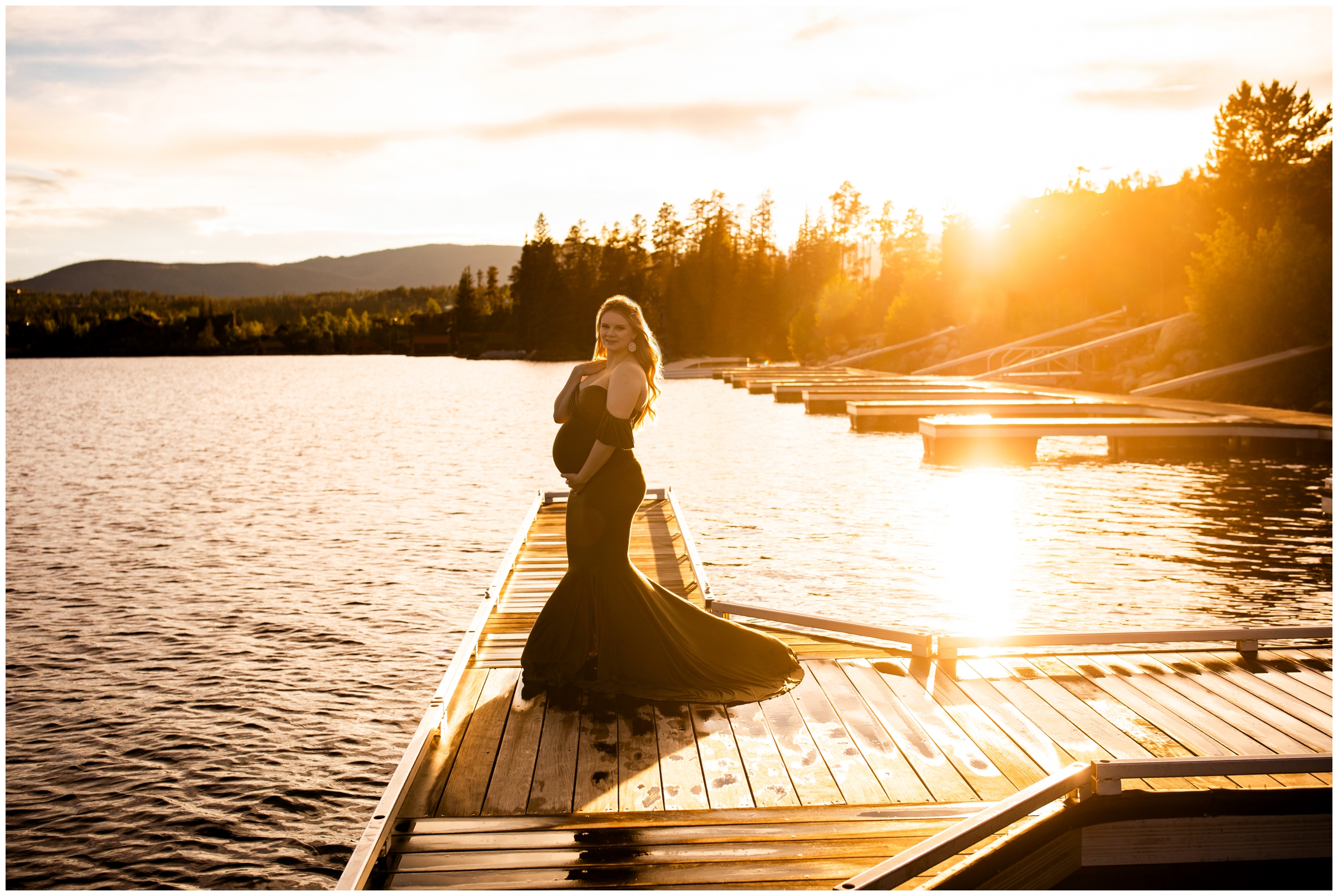 Grand Lake maternity photos at Point Park by Colorado mountain photographer Plum Pretty Photography
