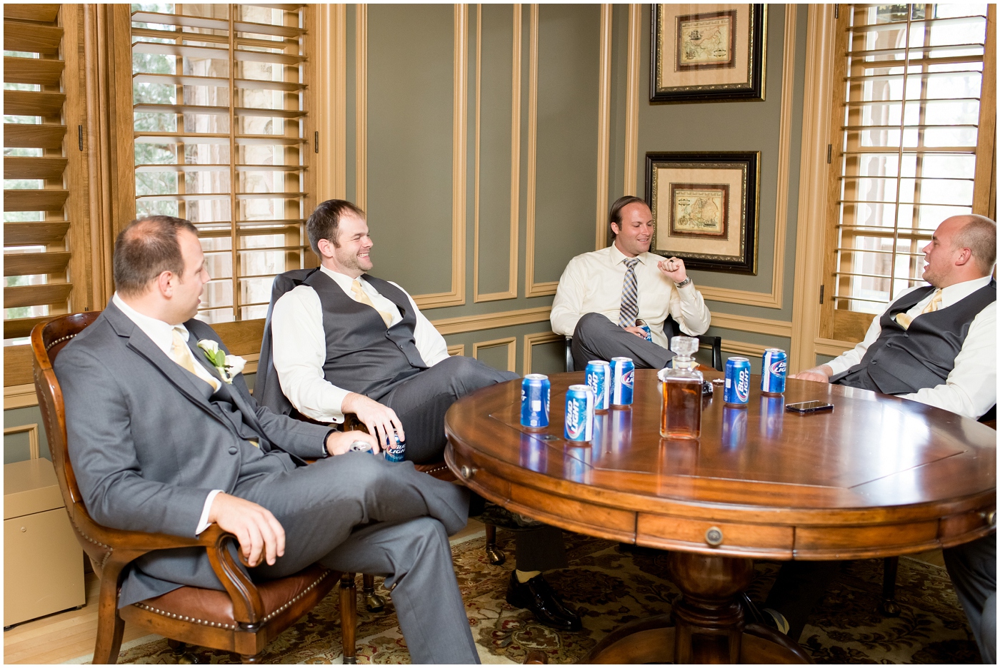 picture of groom looking at his ring