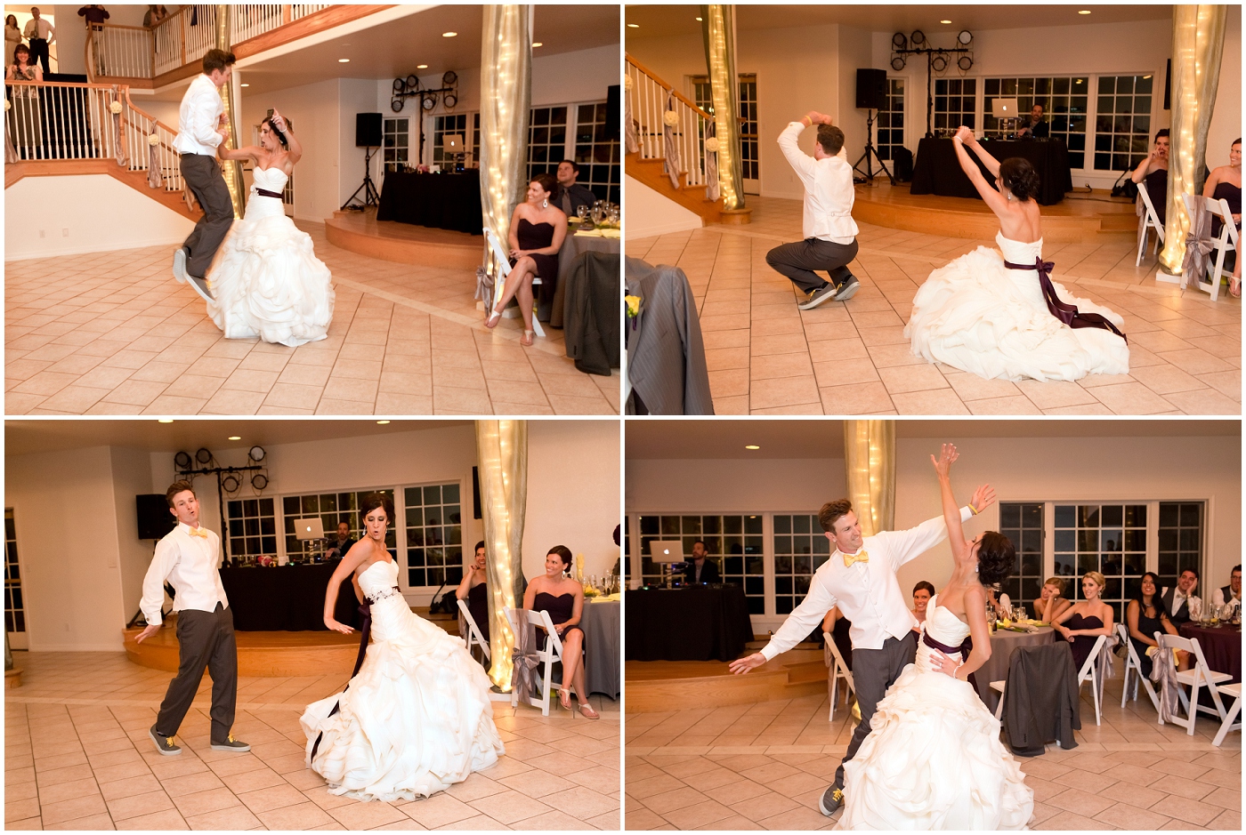picture of bride and groom's choreographed first dance