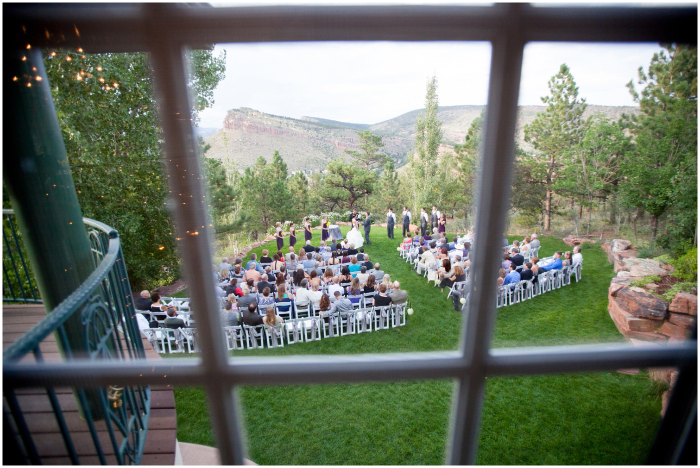picture of lionscrest manor wedding ceremony