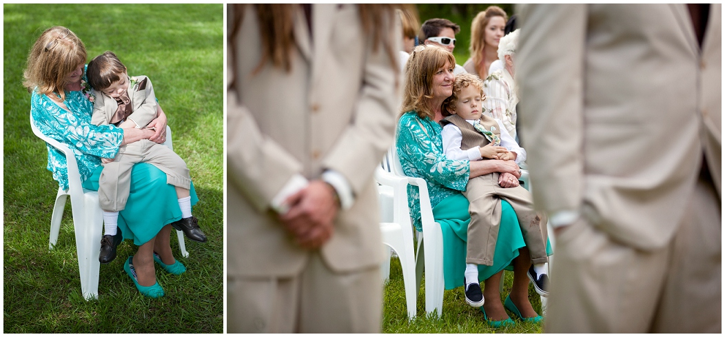 picture of ring bearer sleeping