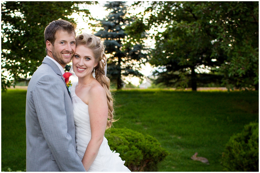 picture of bride and groom at chateaux at fox meadows