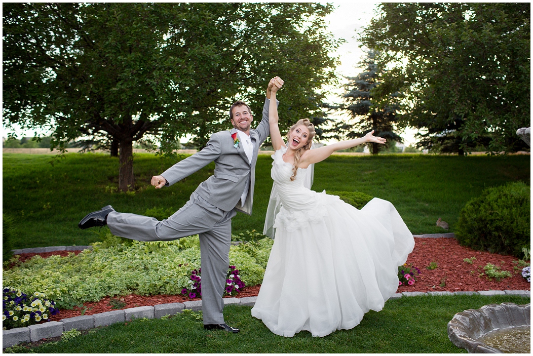 picture of bride and groom doing ballet