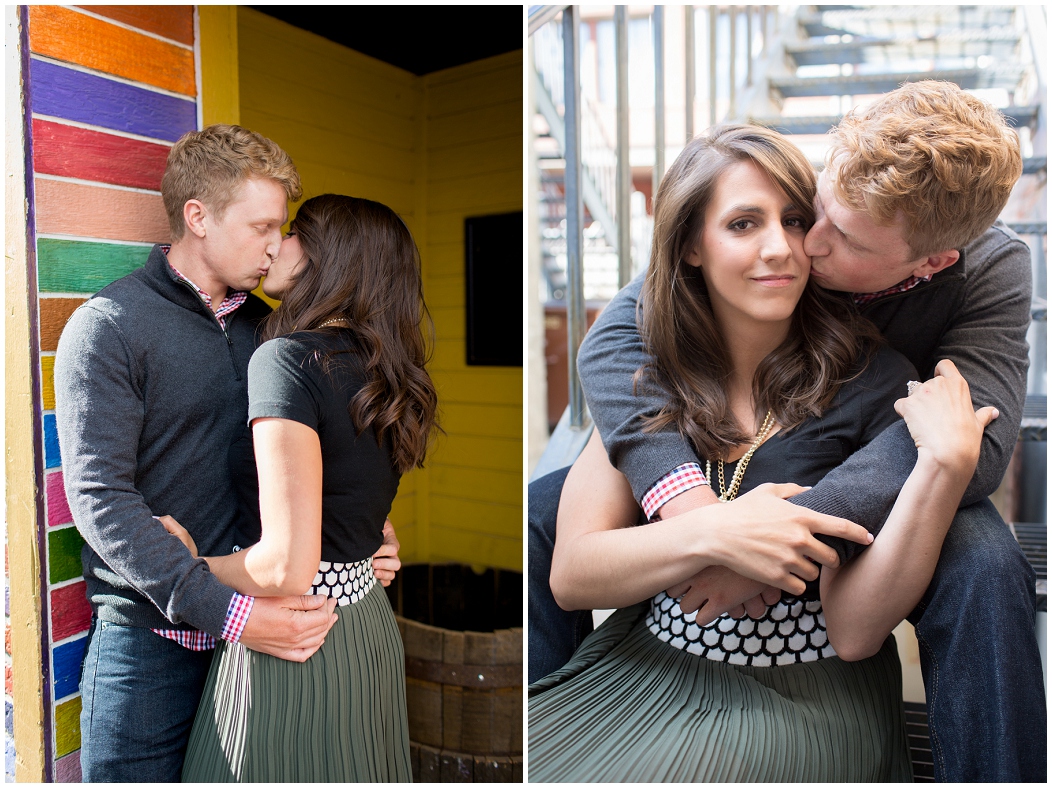 picture of pearl street engagement photos