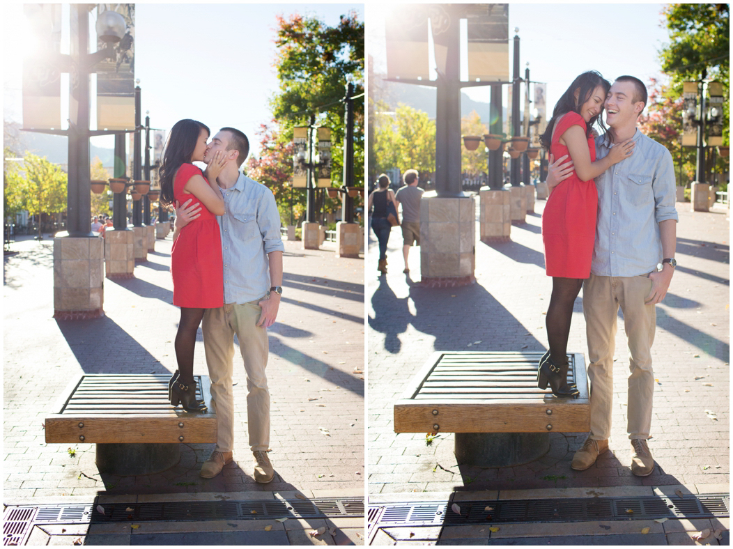 picture of pearl street engagement photos