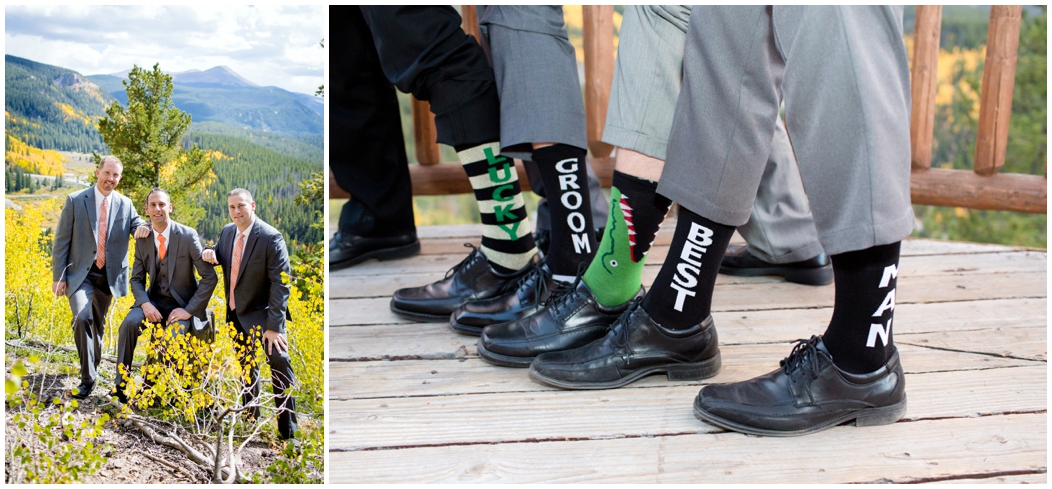 picture of groomsmen with crazy socks