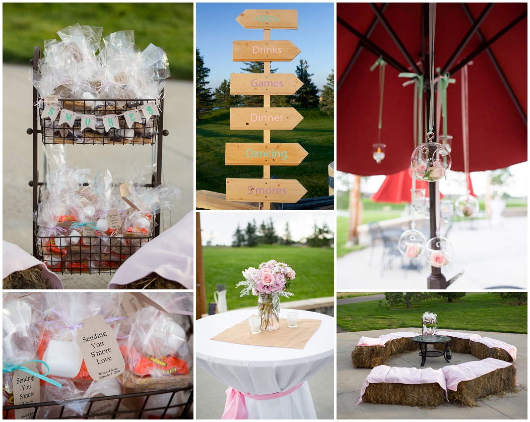 picture of wedding smores station