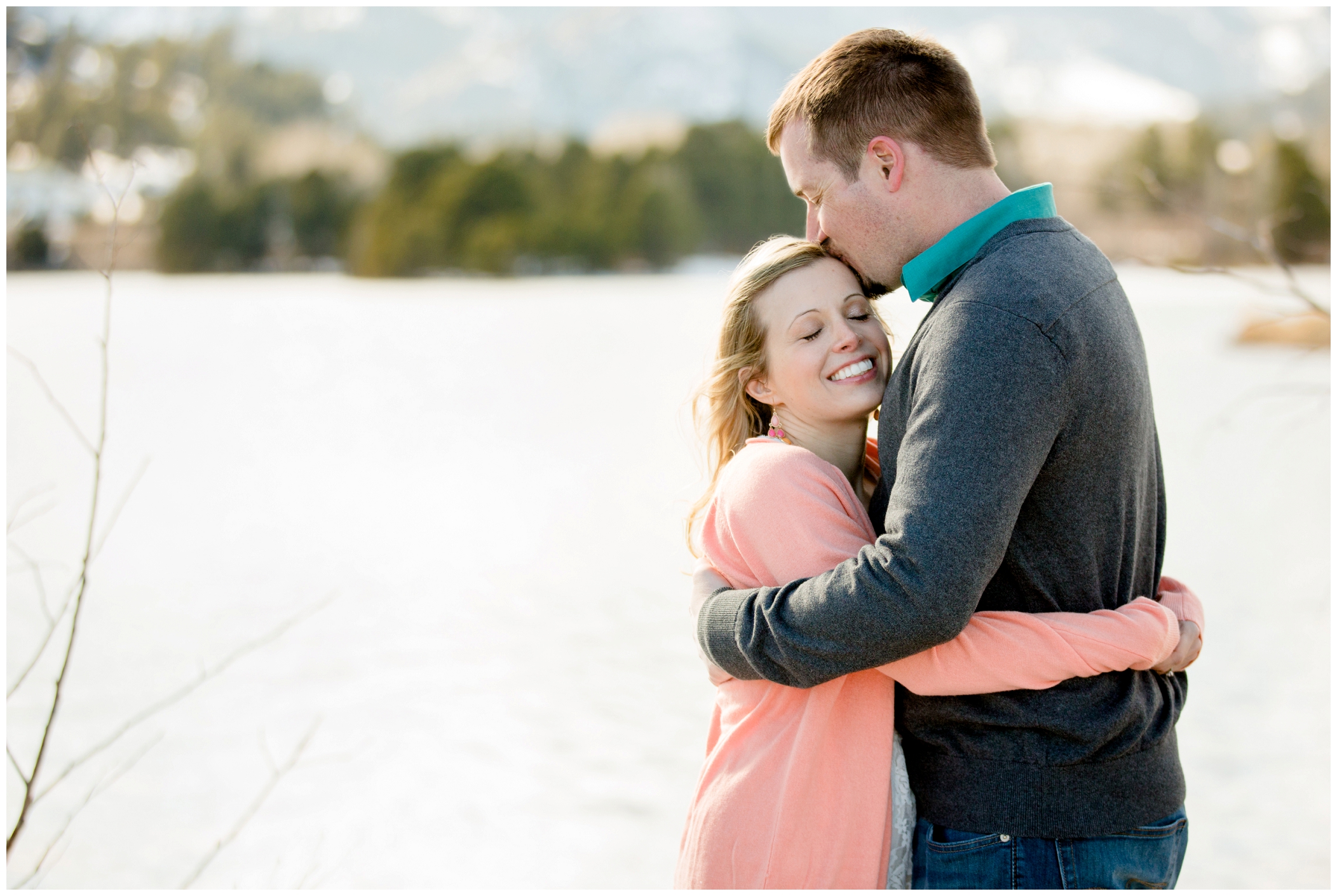 picture of Lake Estes engagement photos