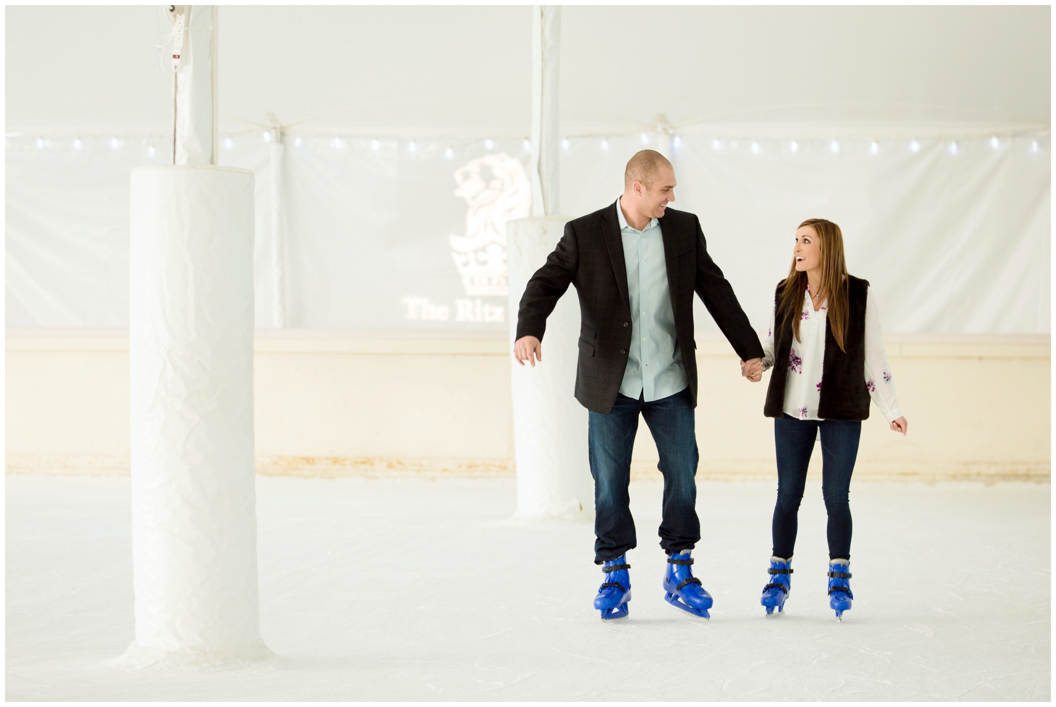 picture of ice skating engagement photos 