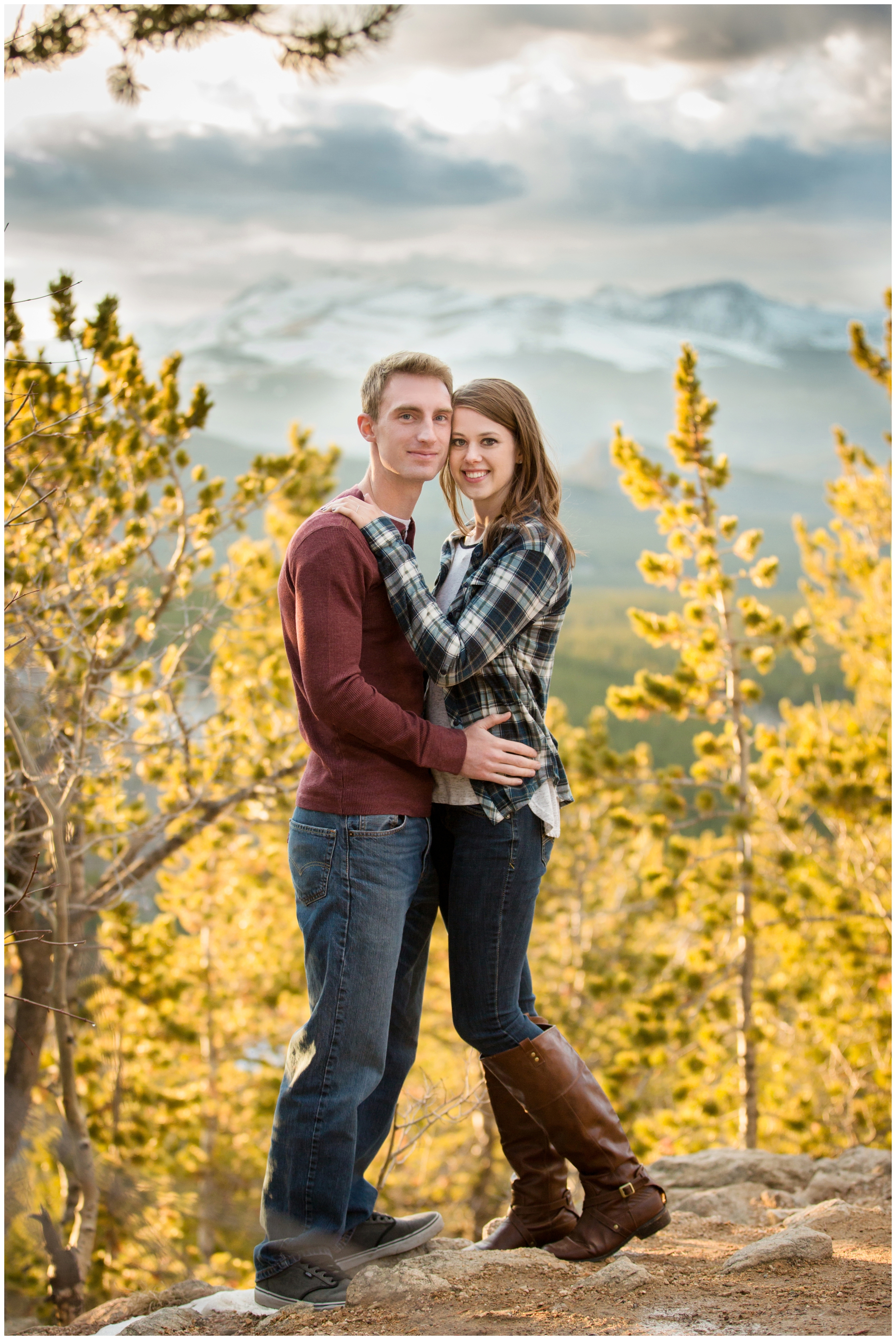 picture of Golden engagement photos