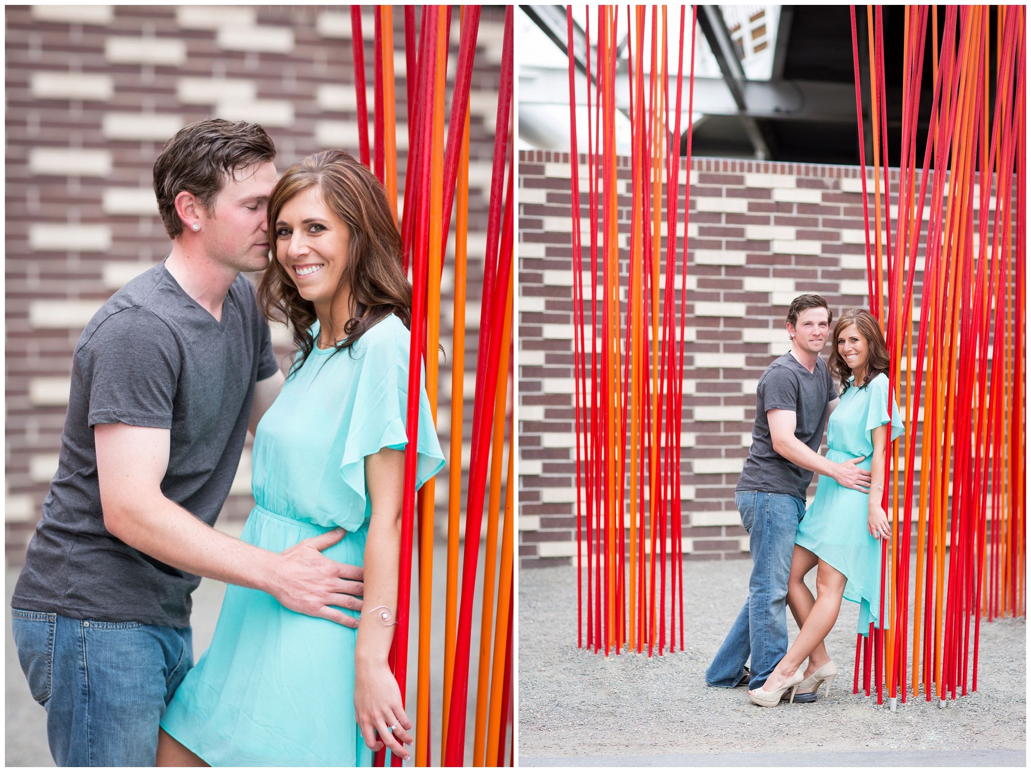 picture of downtown Denver engagement pictures