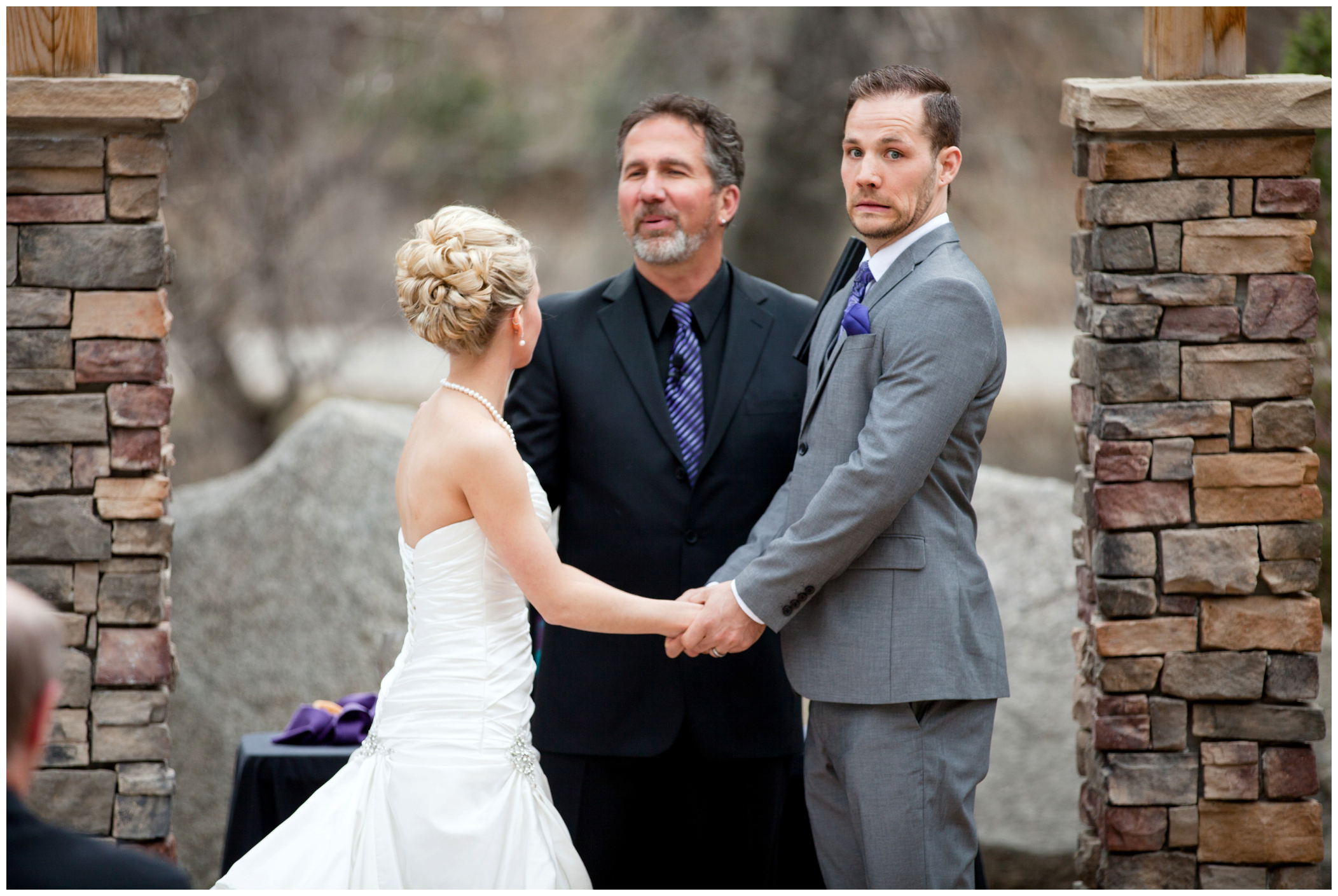 picture of Boulder wedding ceremony 