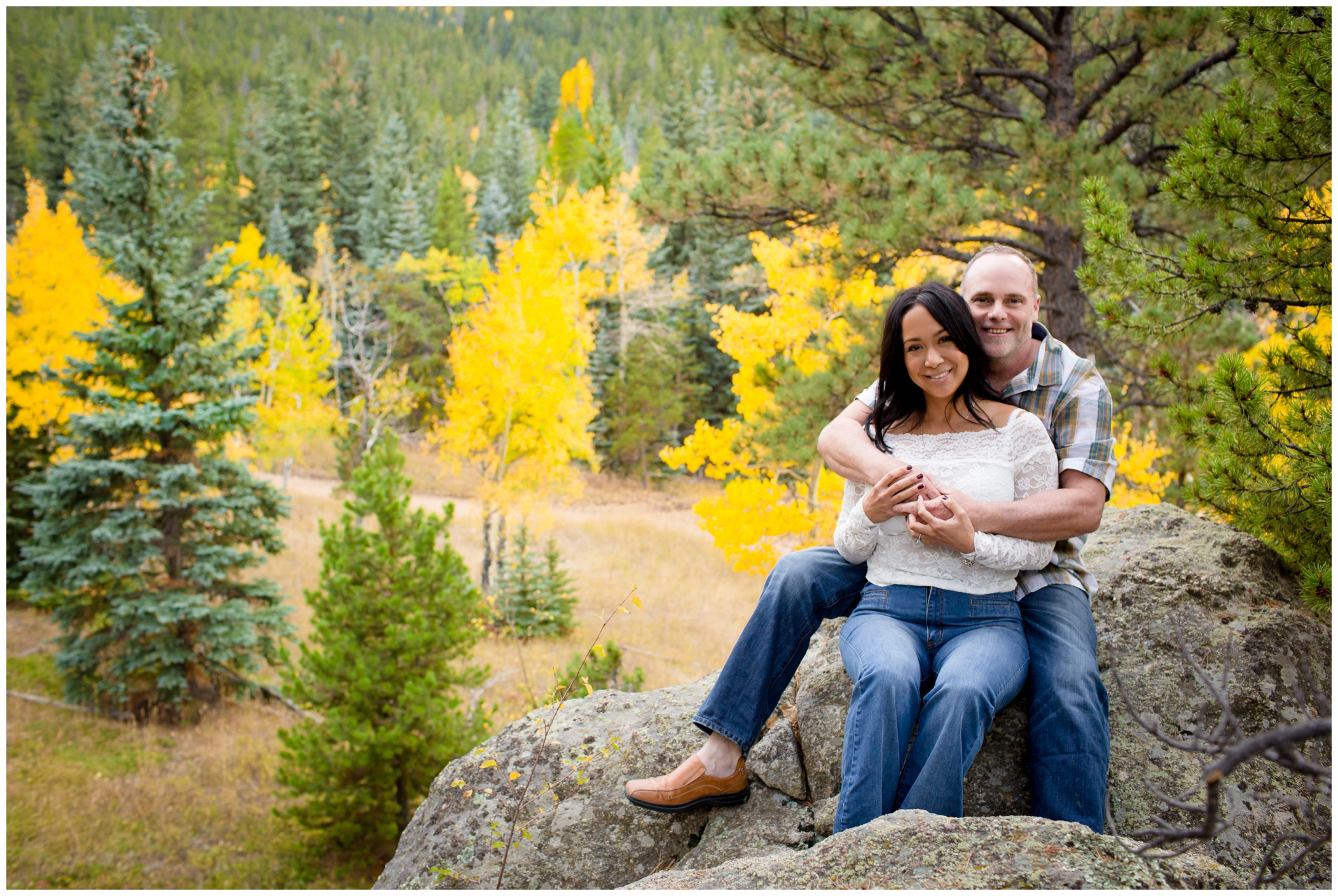 fall engagement photos in Colorado