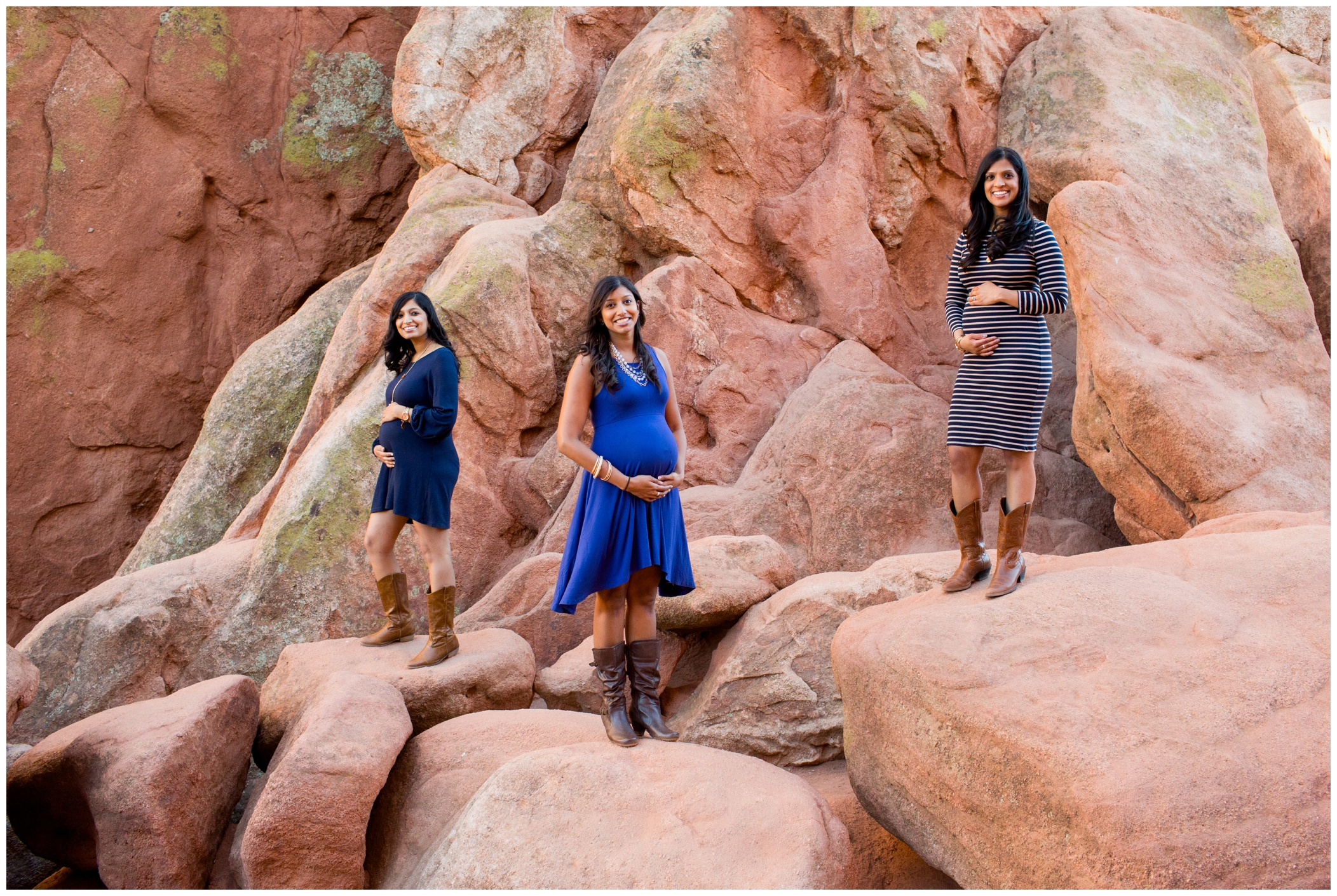 Colorado Springs maternity photos at Garden of the Gods by Plum Pretty Photography