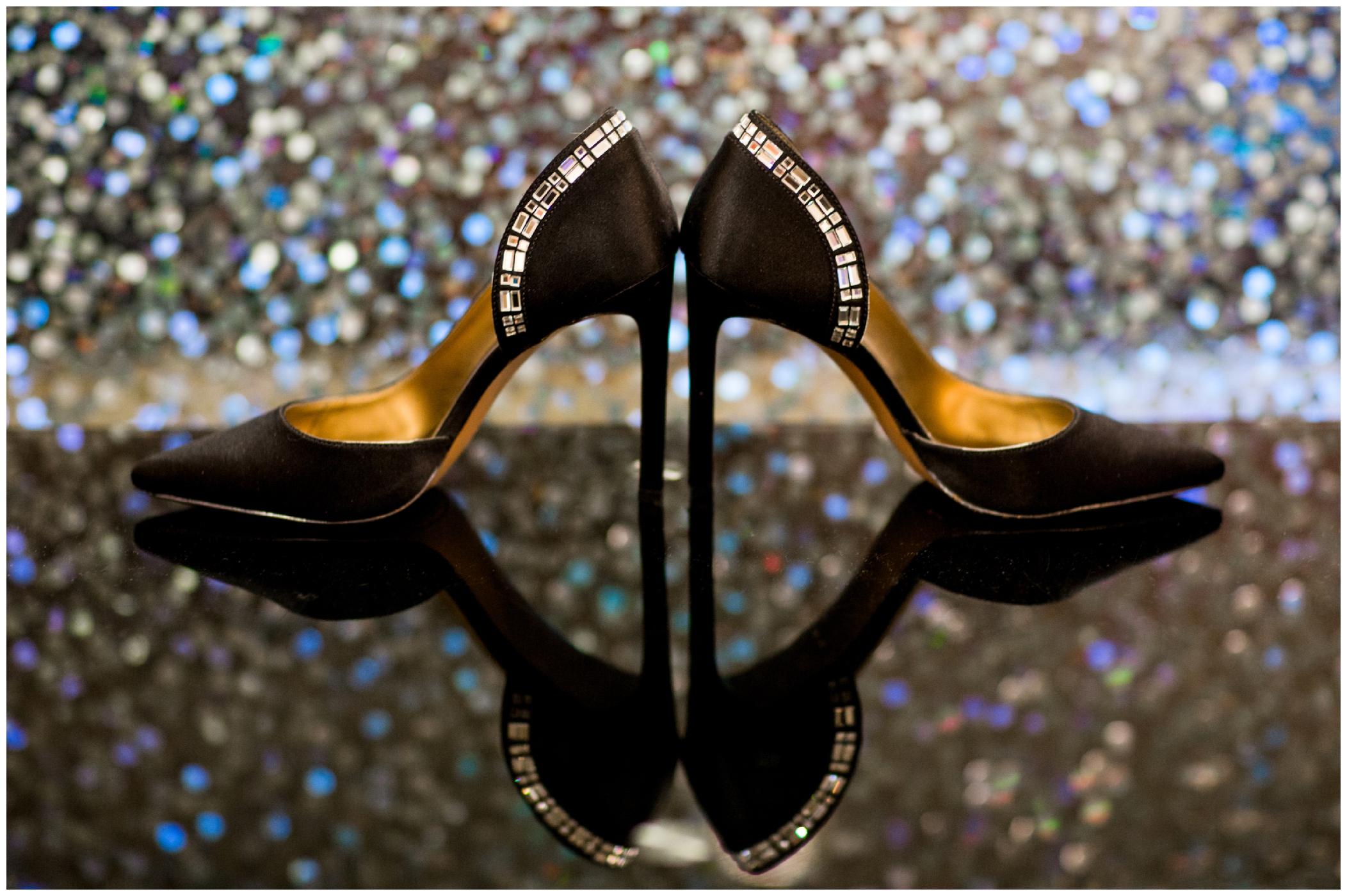 sparkly black wedding shoes