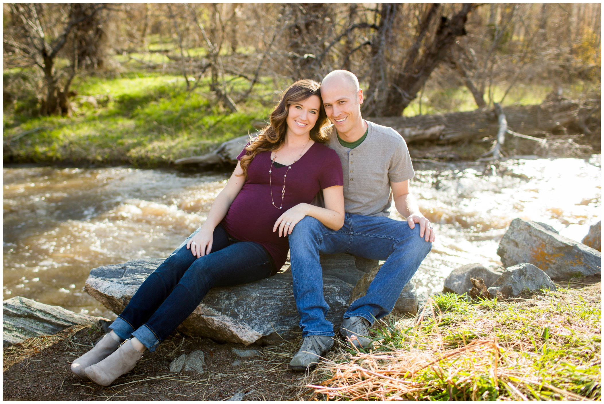 Maternity photography Denver Colorado at Lair o the bear park