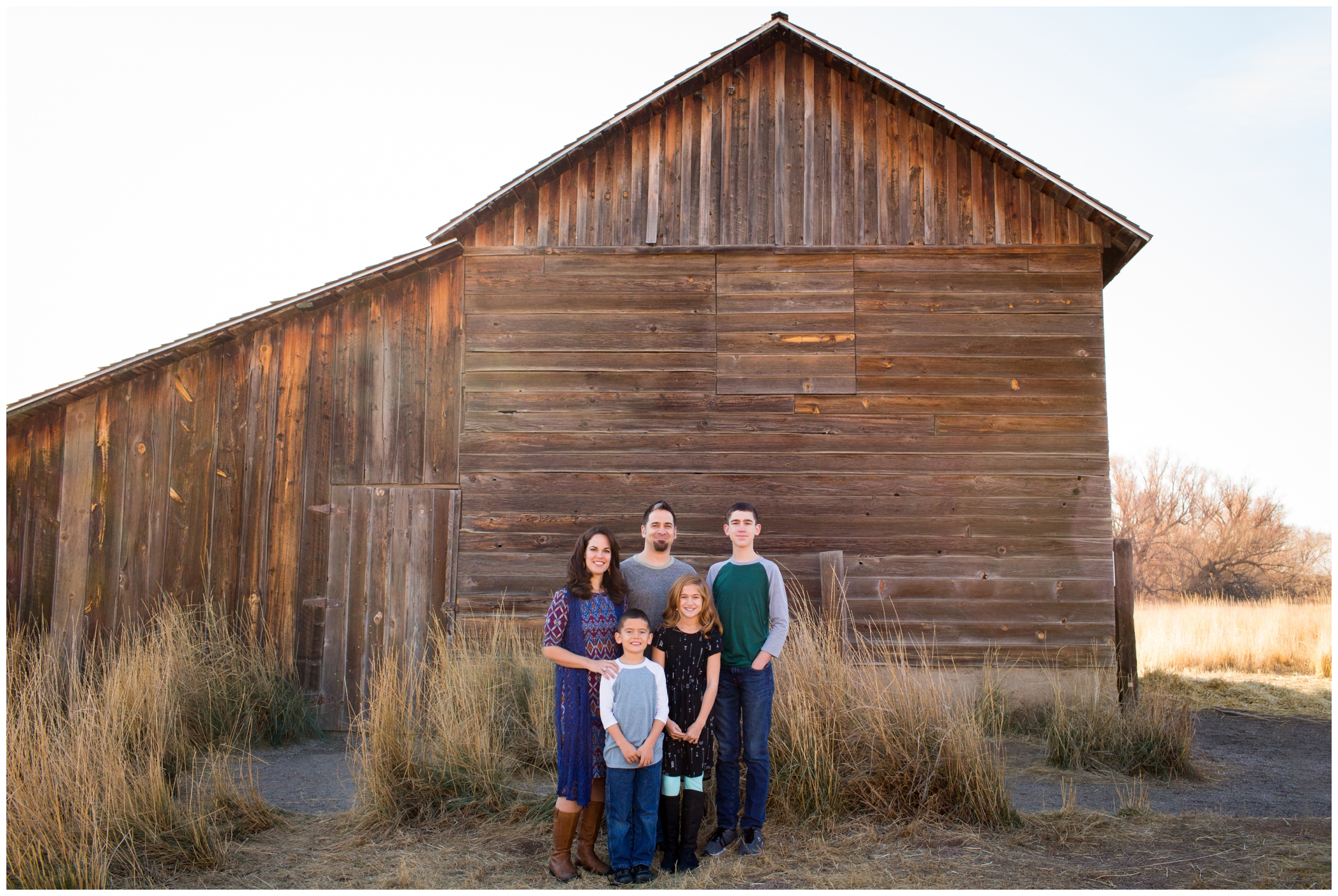 Longmont family portraits at Sandstone Ranch