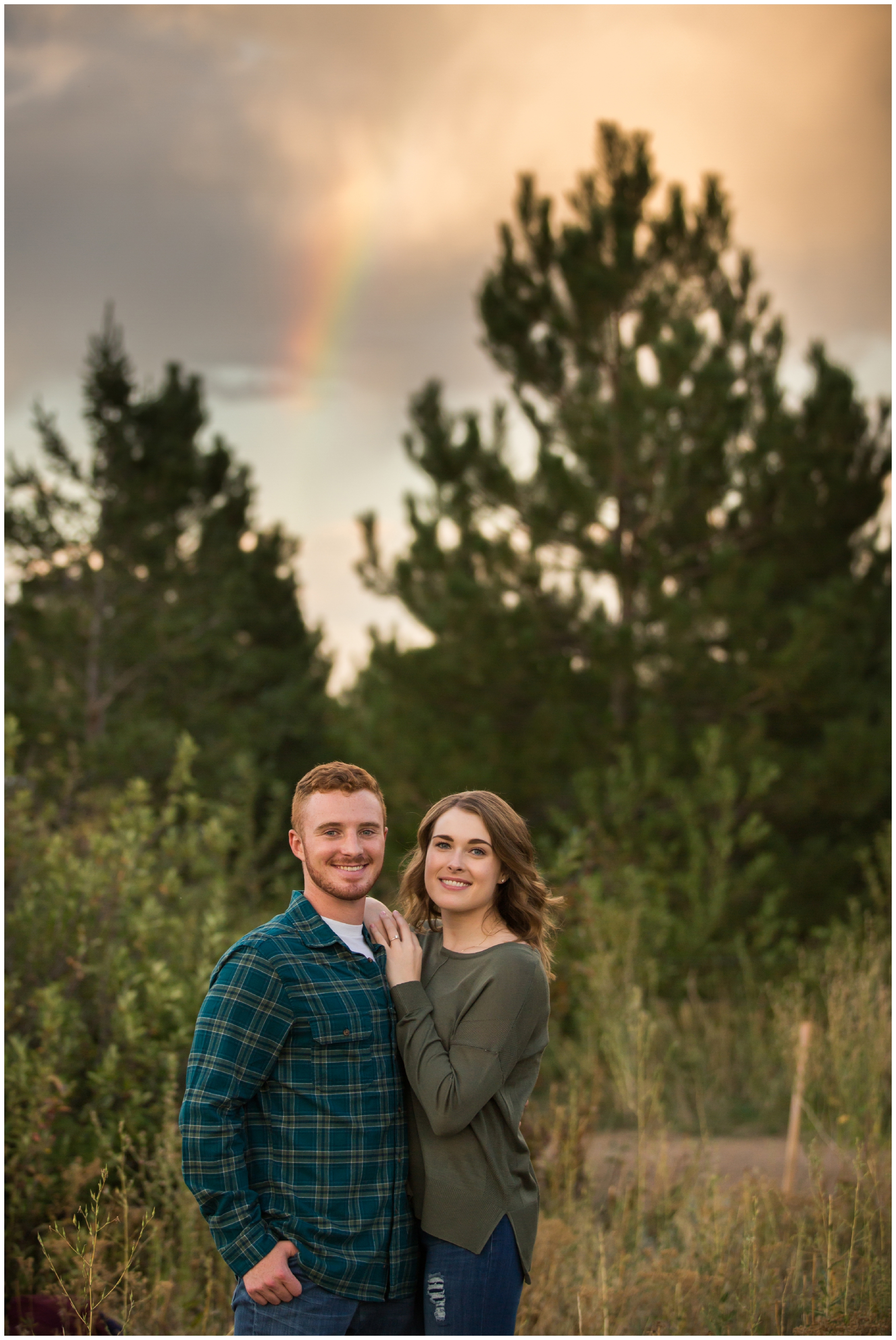 rainbow engagement photos in Boulder CO
